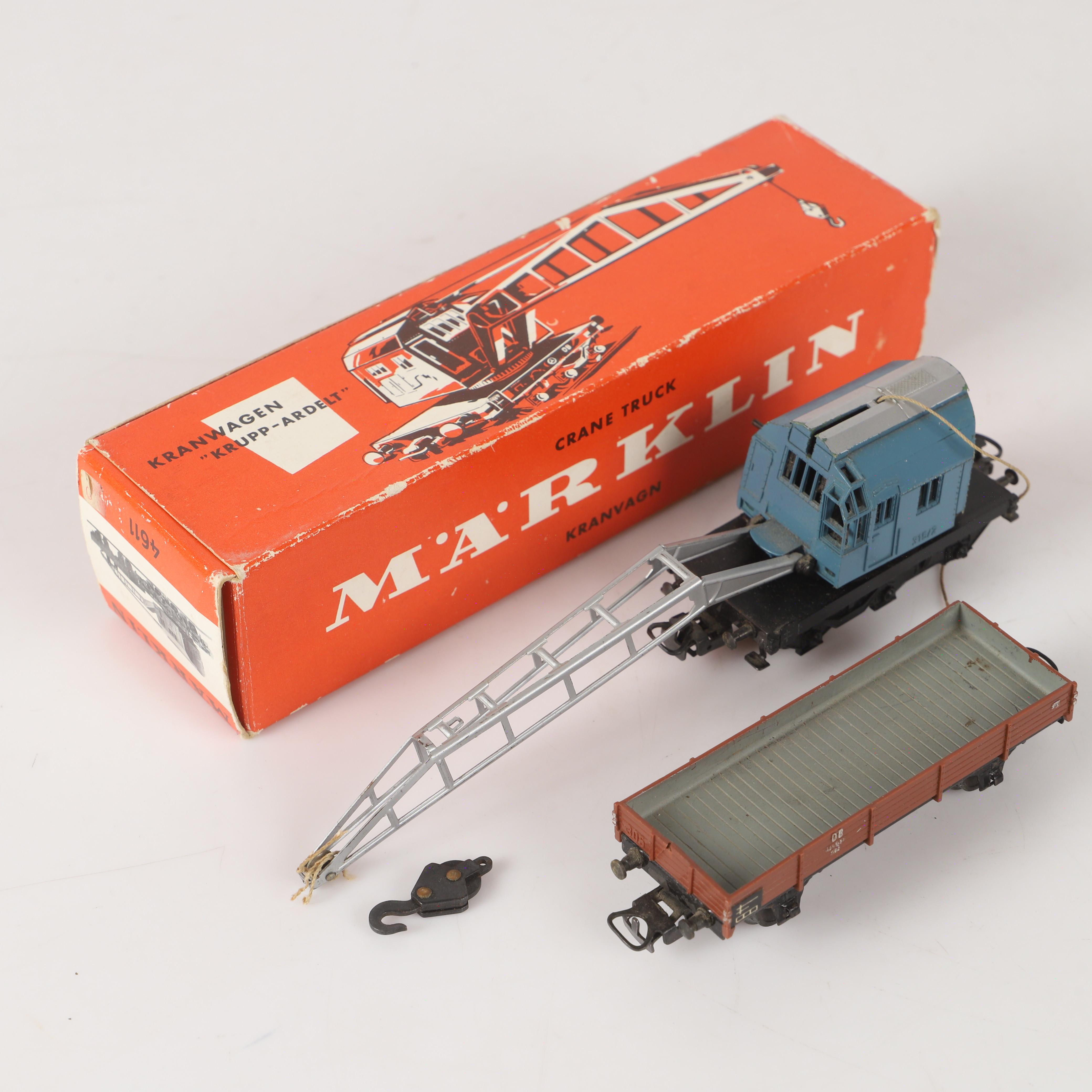 KRANVAGN, Krupp-Ardelt, 4611, Märklin, Tyskland.