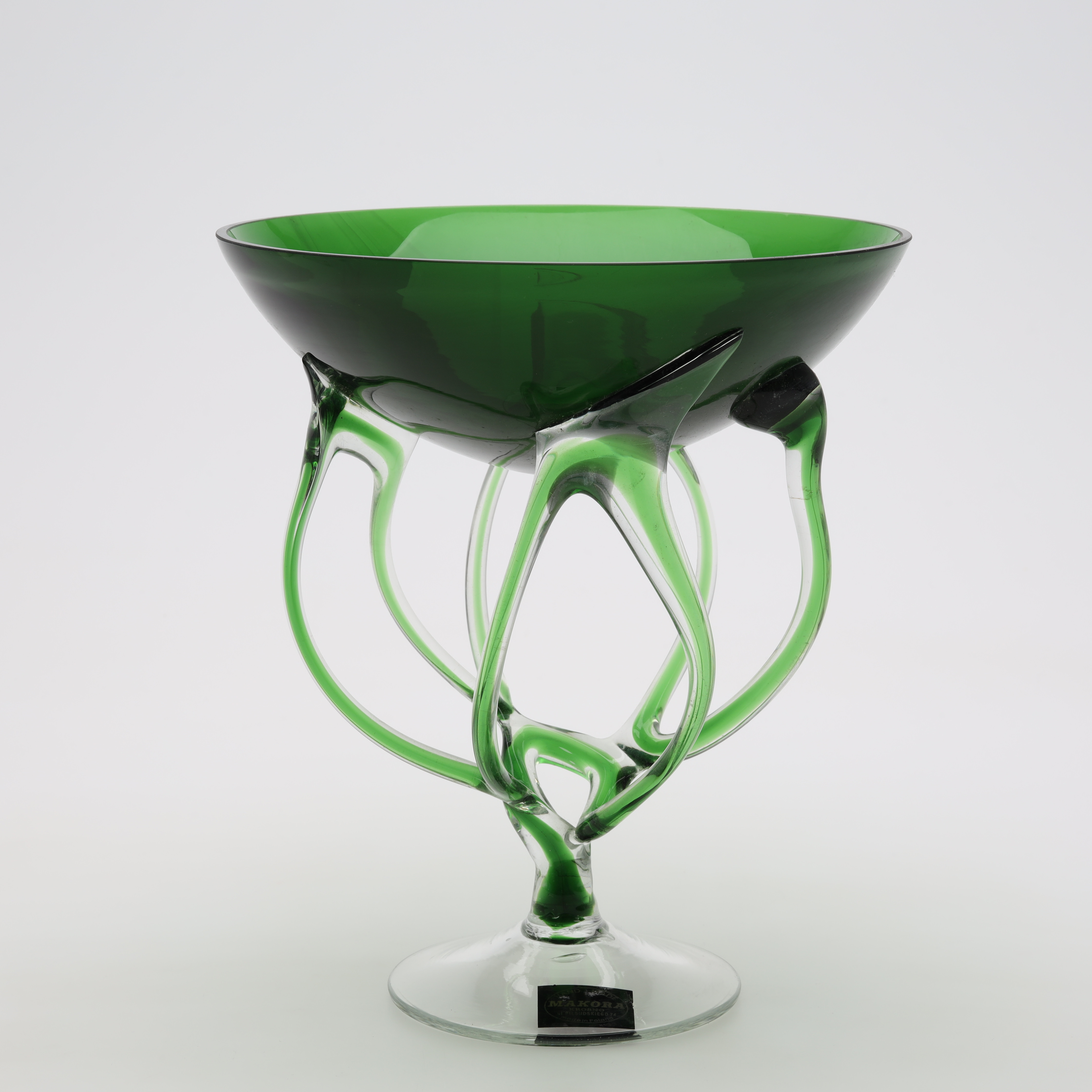 SKÅL PÅ FOT, glas Makora Krosno.