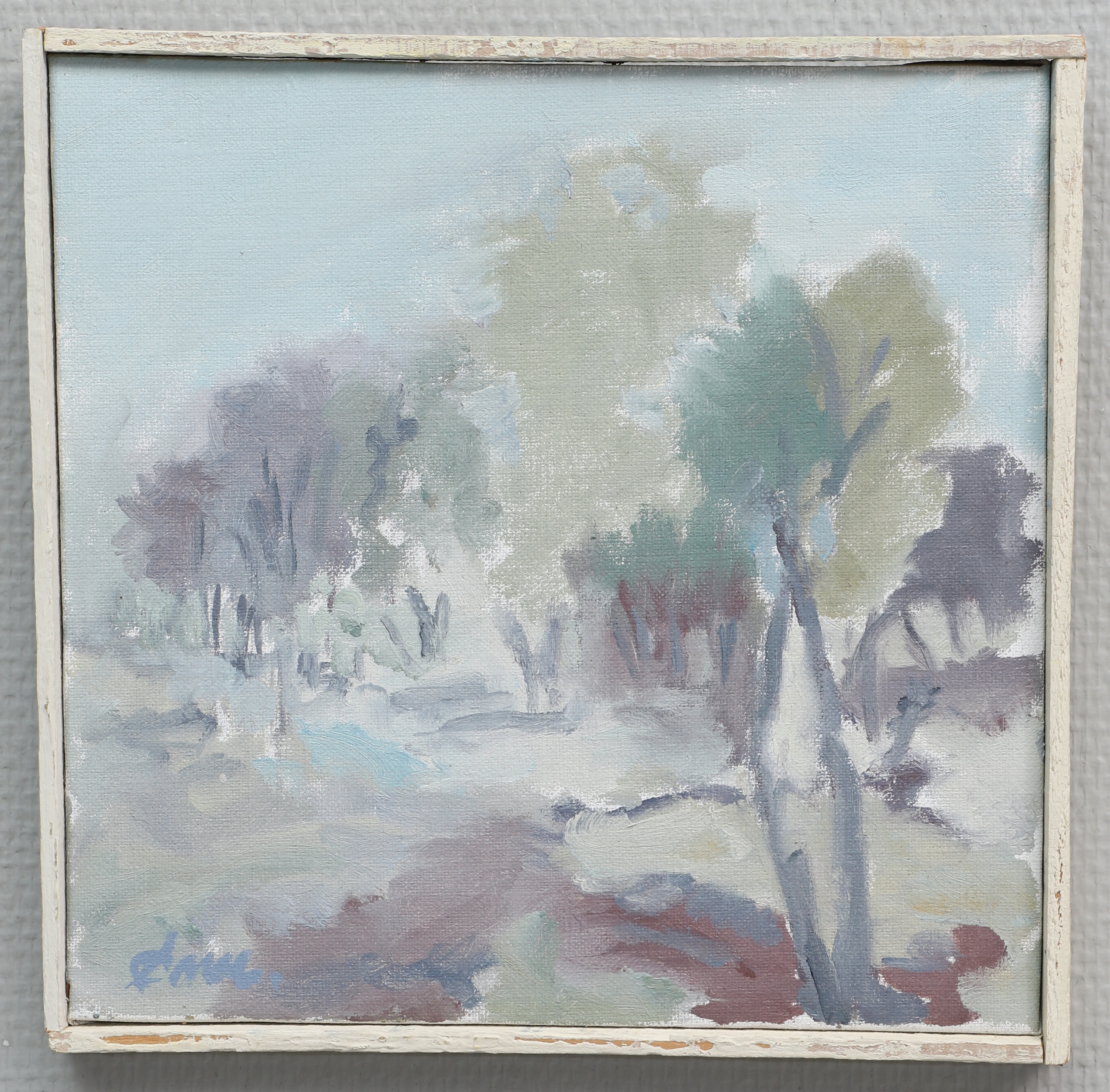 EWE NILSSON. Olja på duk, naturmotiv, signerad, Ewe.