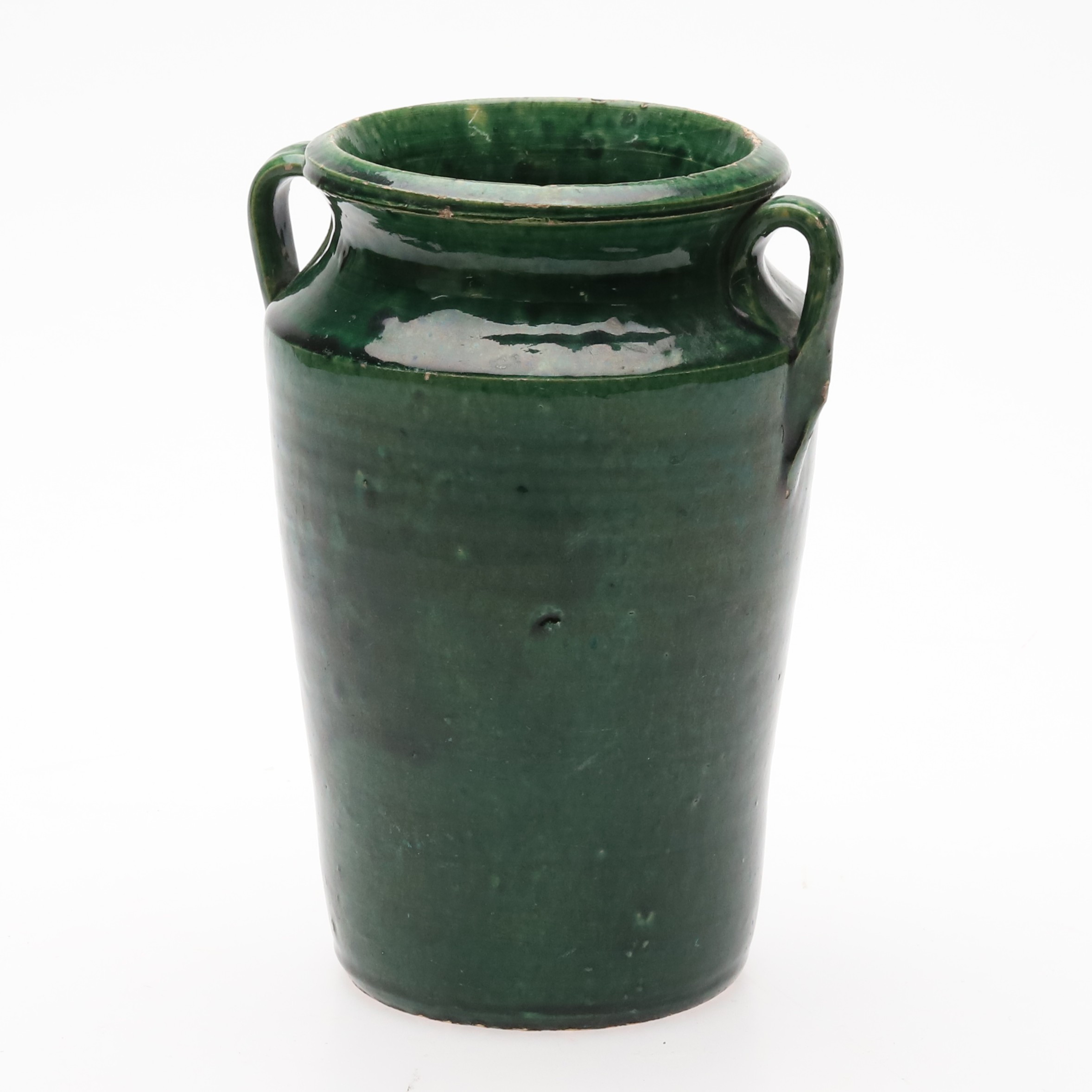 KRUS. Grönglaserad keramik, 1800-tal.