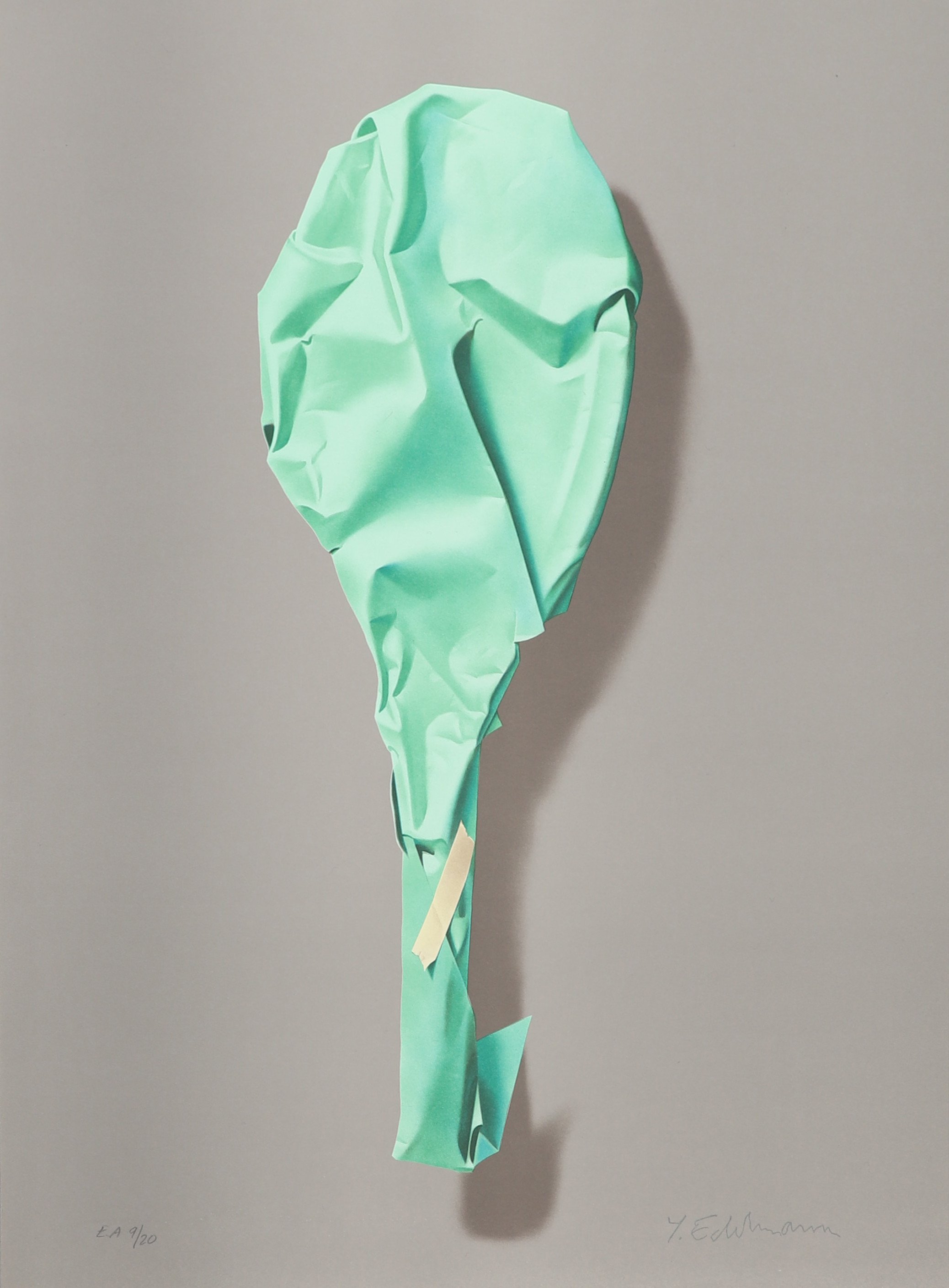 YRJÖ EDELMANN. "Wrapped Wimbledon", färglitografi, stämpelsignerad och numrerad EA 9/20.