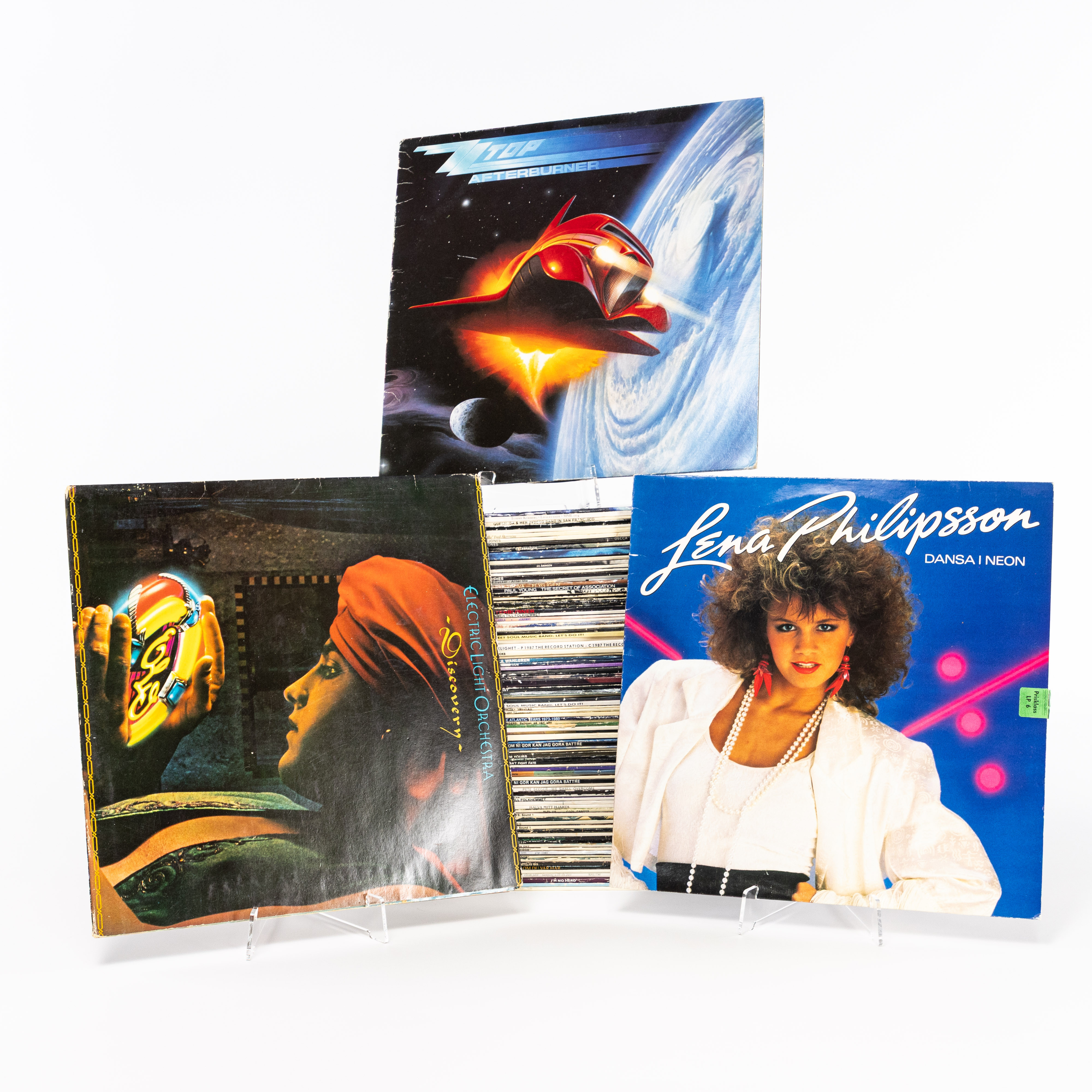VINYLSKIVOR, 98 st, bl a ZZ Top.