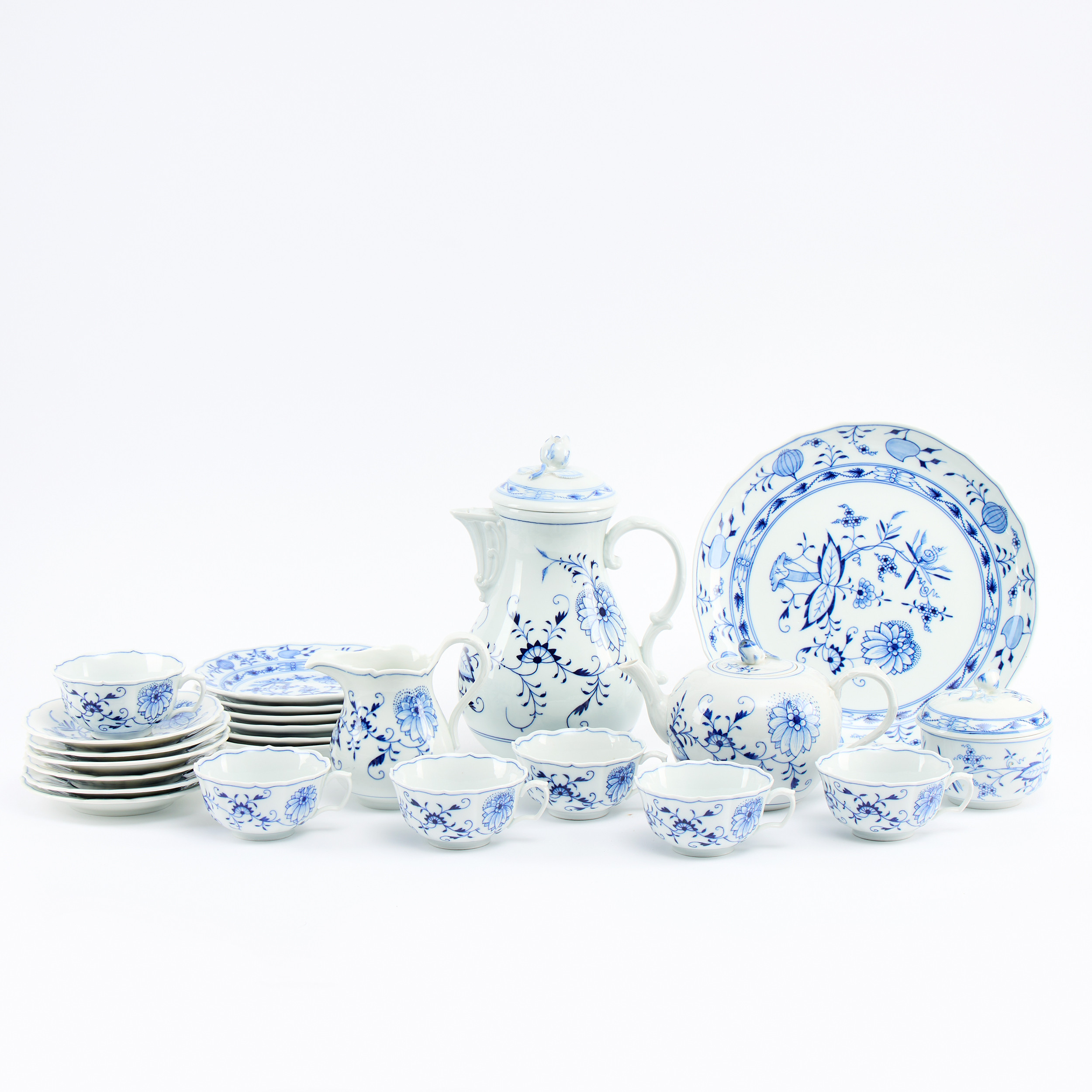 SERVIS, 17 delar, Meissen, 1900-tal.