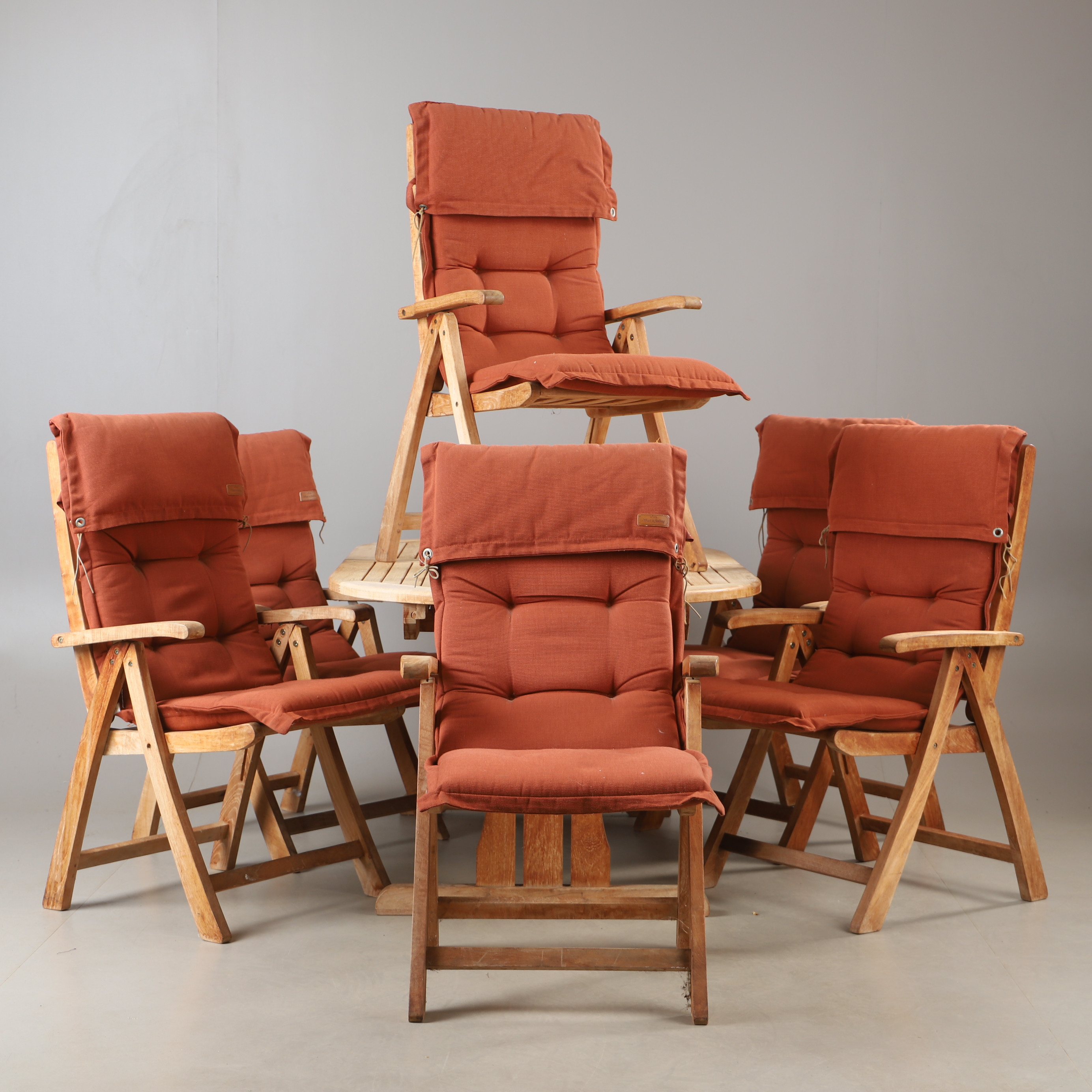 TRÄDGÅRDSMÖBLER, 7 delar, teak, Brafab/SCAN COM.