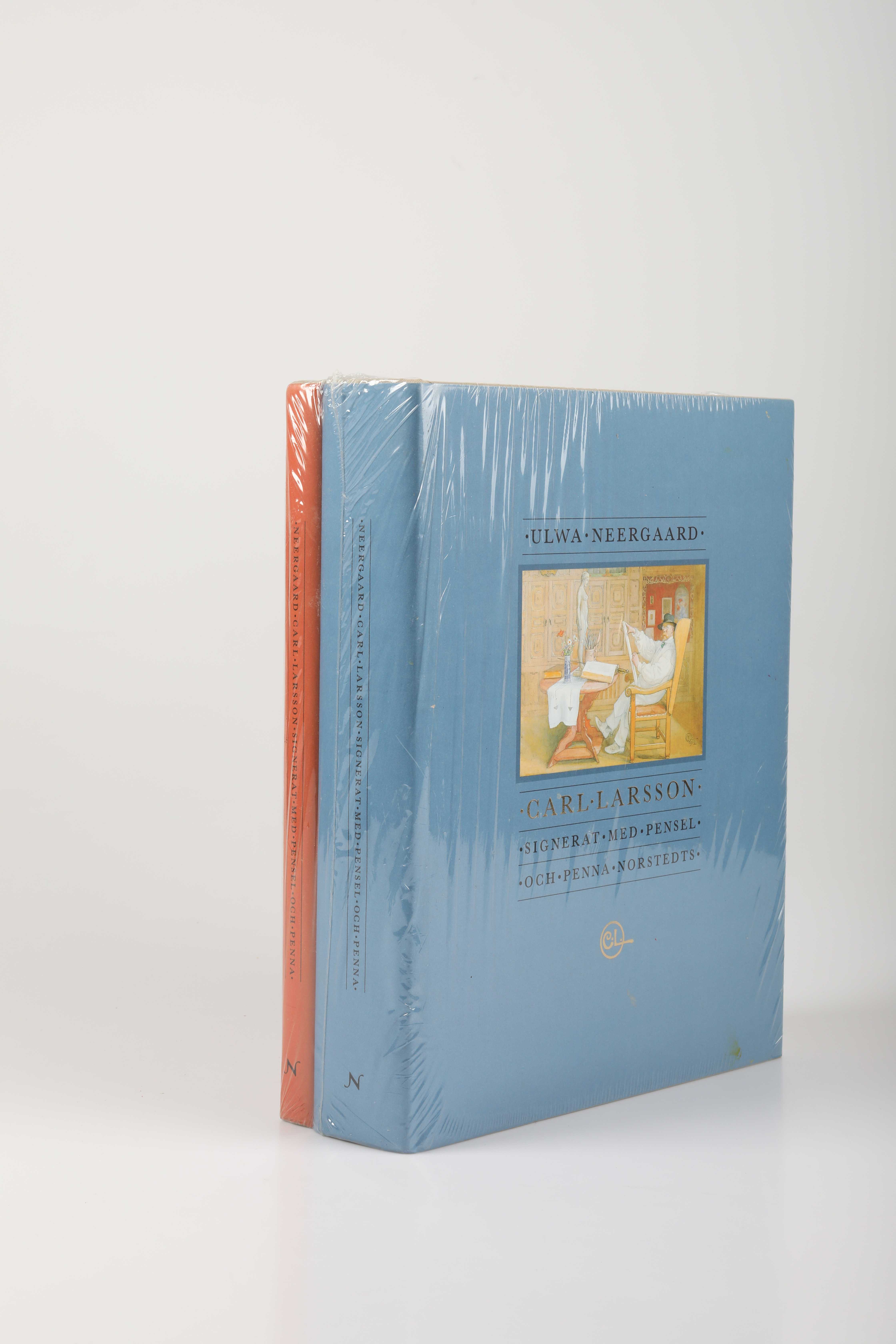 CARL LARSSON. Böcker, 2 band, "Signerat med pensel och penna", Ulwa Neergaard, Nordstedts Förlag.