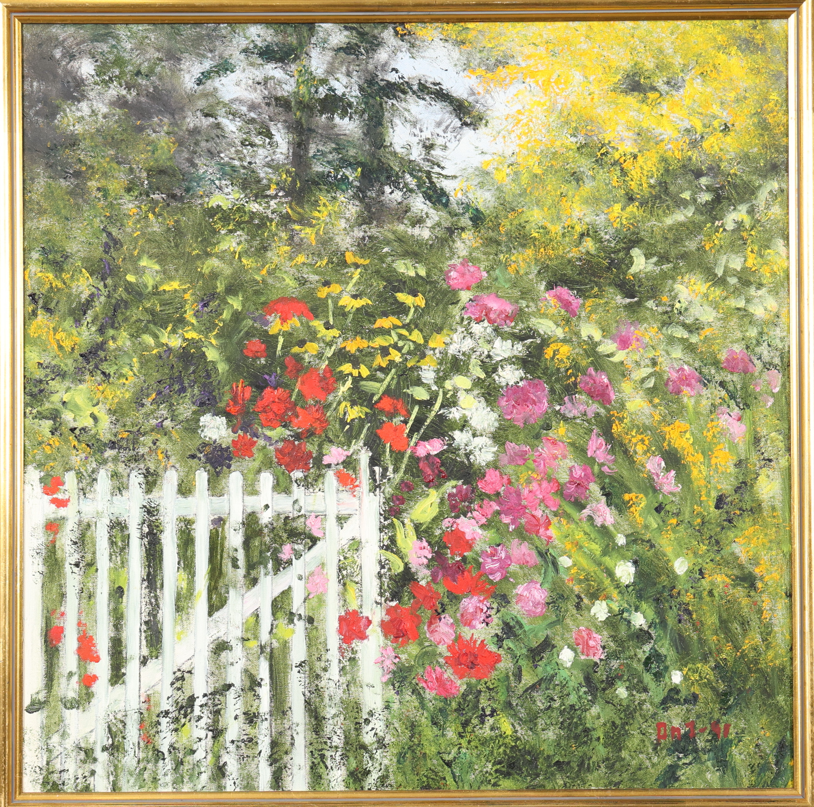 ANN-MARIE JÖNSSON. OLJA PÅ DUK, signerad.