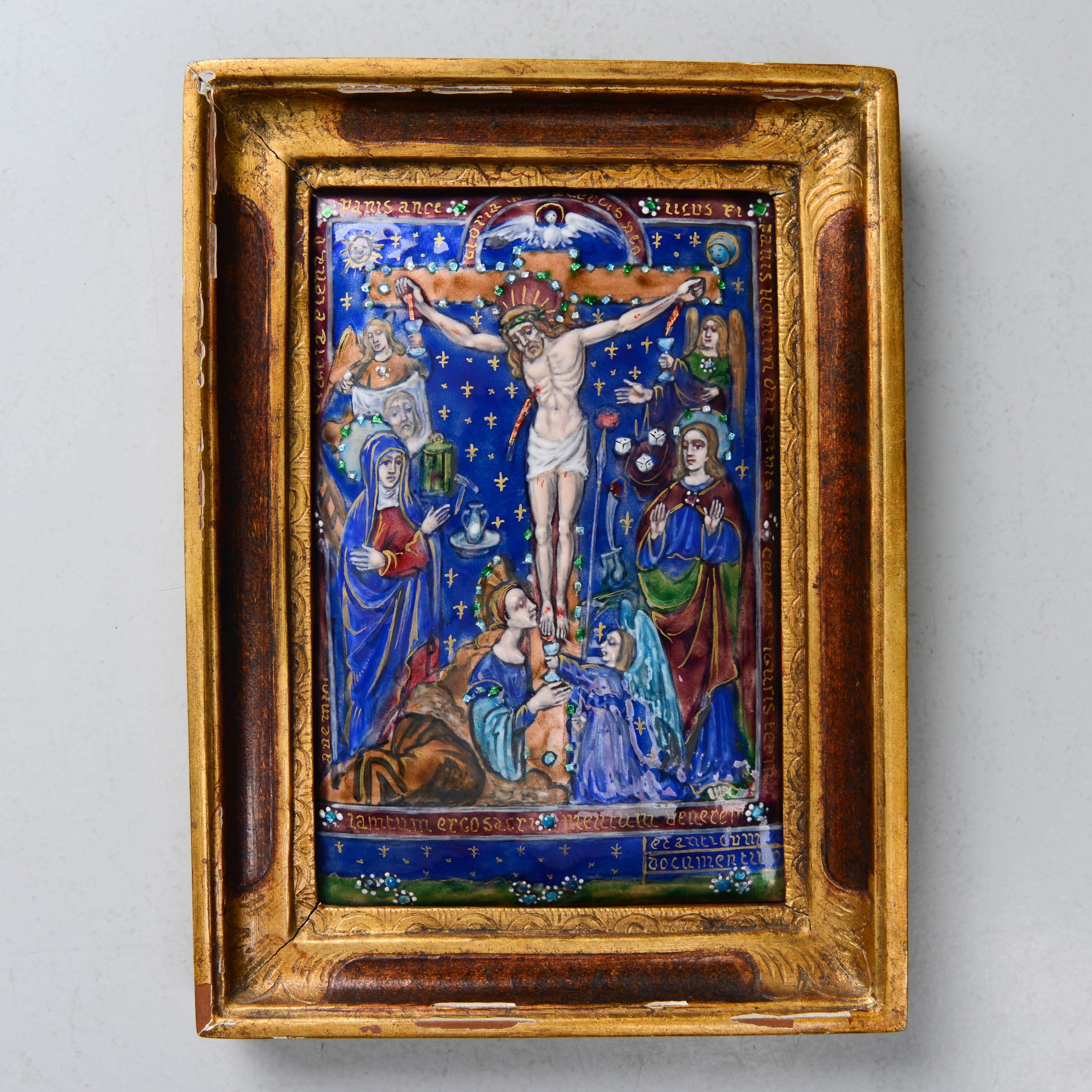 IKON, efter Nardon Pénicaud, Jesus korsfästning, Frankrike, 1900-tal.