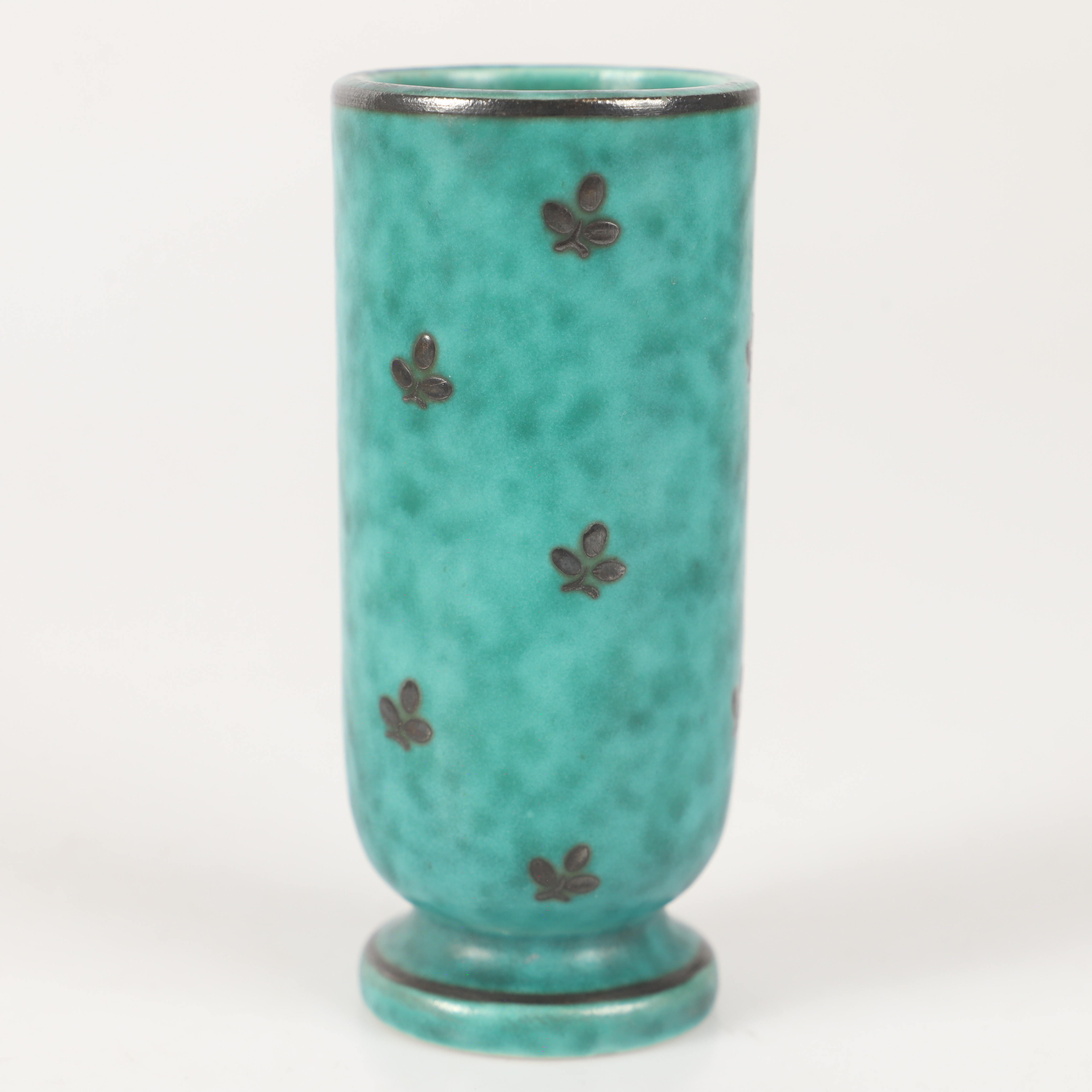 WILHELM KÅGE. Miniatyrvas, "Argenta", stengods, Gustavsberg.