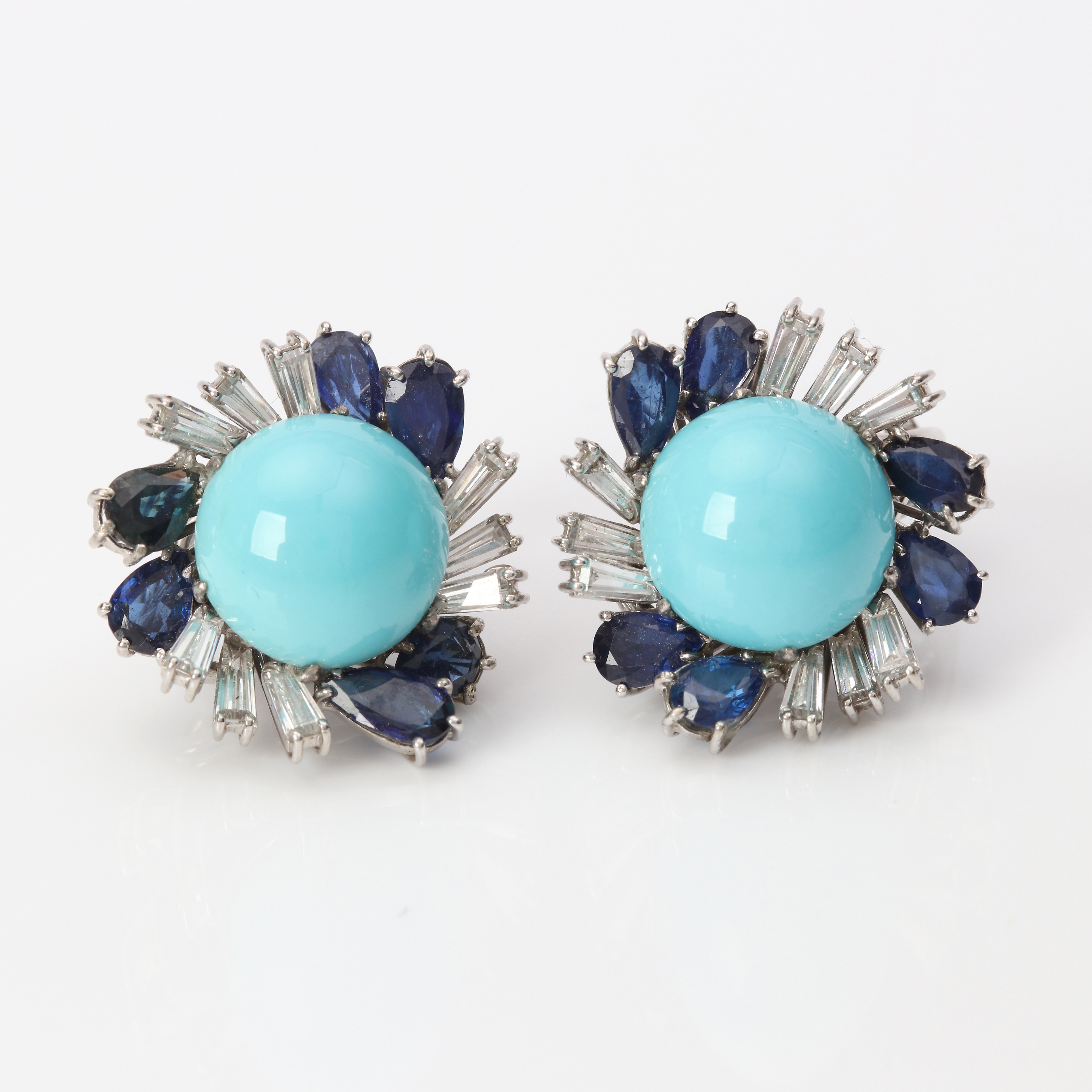 TURKOSÖRHÄNGEN 18K, 13,2 g.