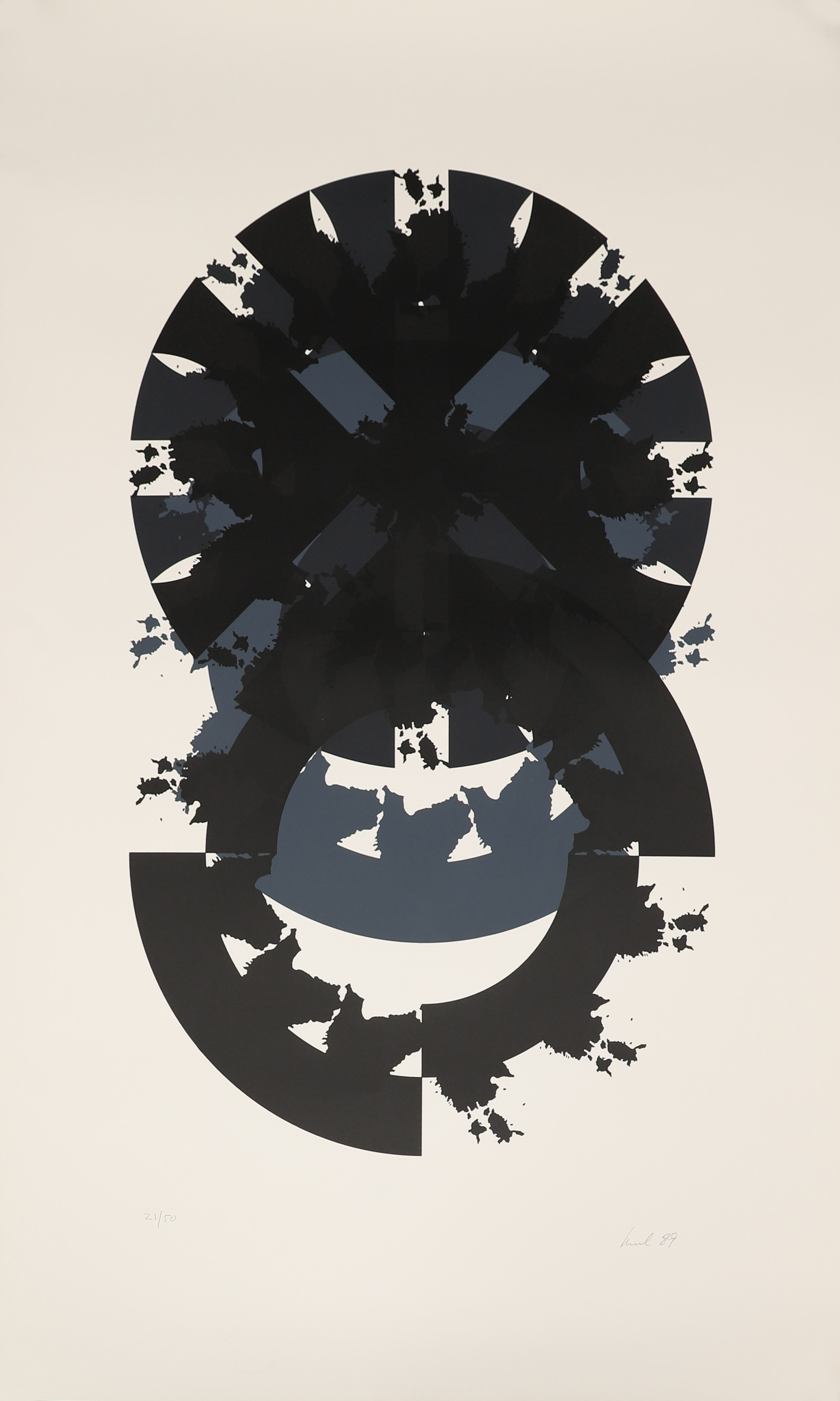 RAUL MEEL. "Windows and landscape", färgserigrafi, signerad och numrerad 21/50, daterad -89.