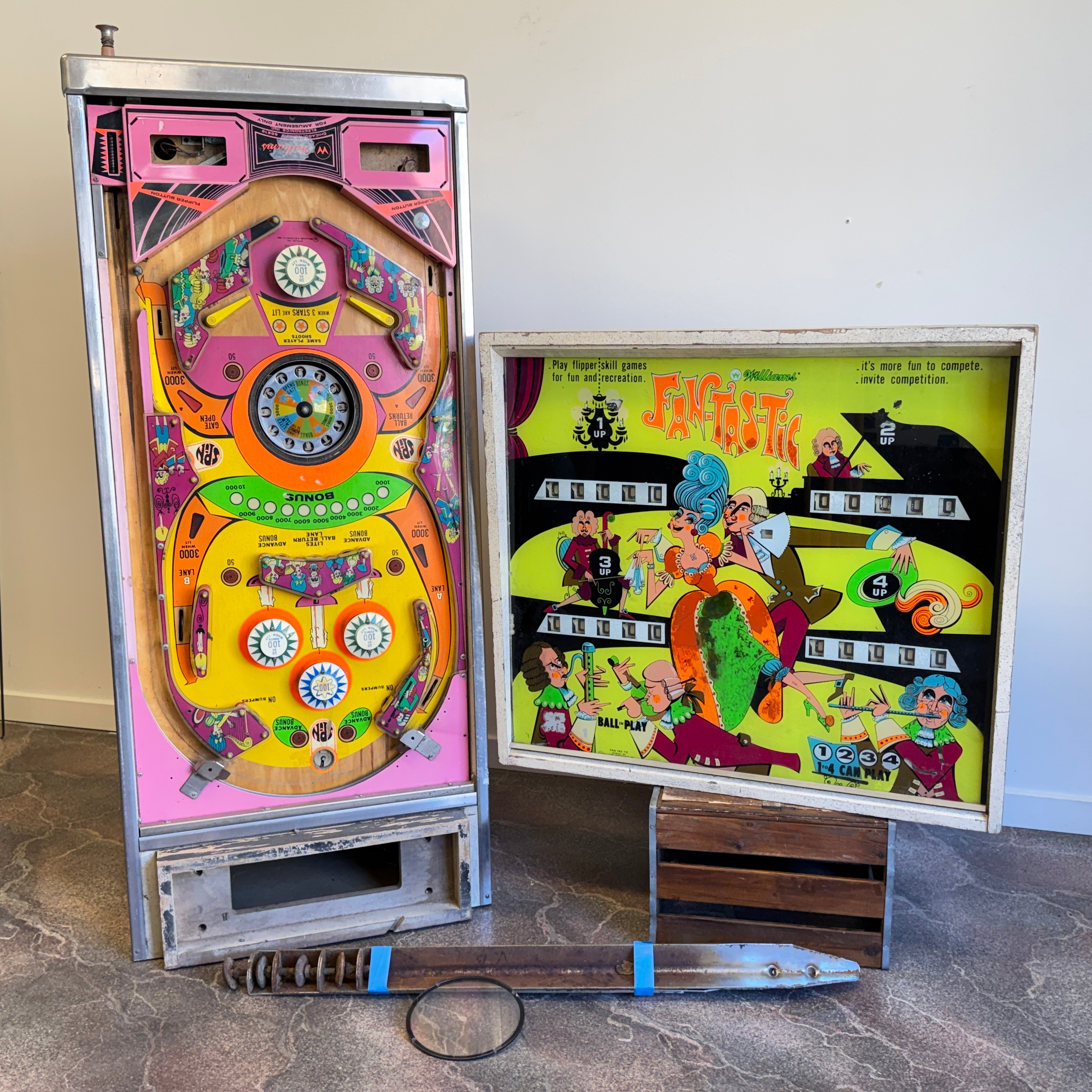 FLIPPERSPEL, WILLIAMS FAN-TAS-TIC, 1972, USA.