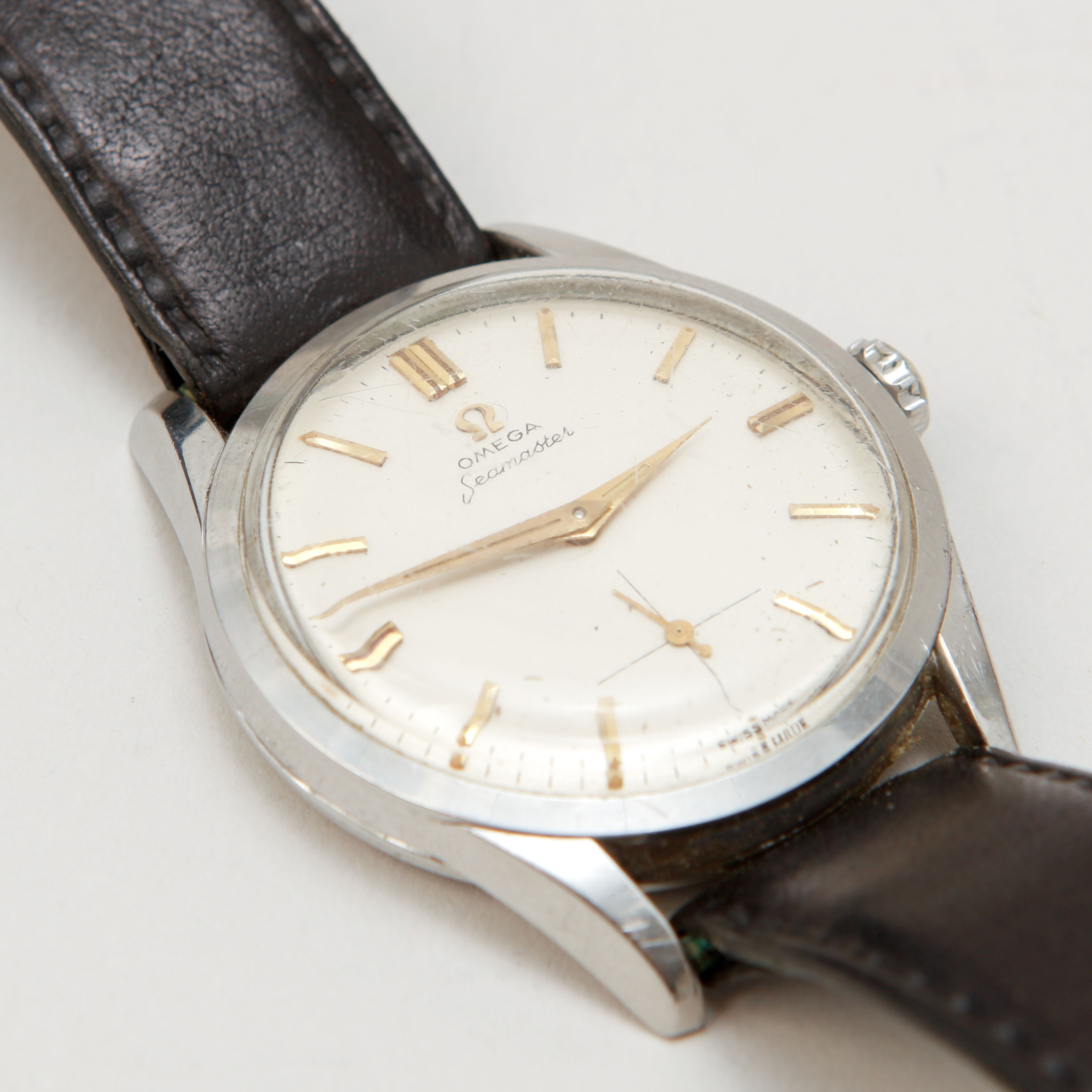 ARMBANDSUR, Omega, Seamaster, stål, manuell, ca 1960.