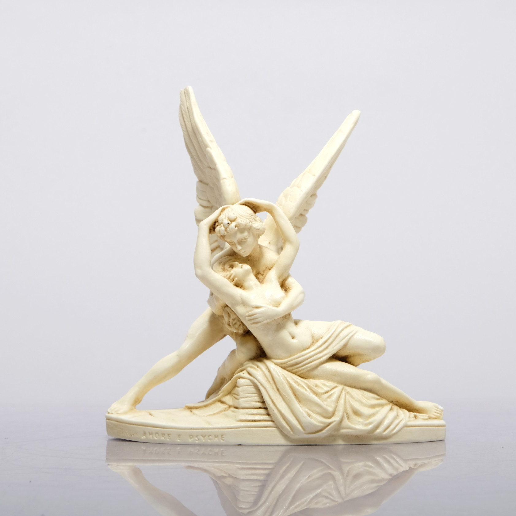 SKULPTUR, G.Ruggeri, efter, "Amore E Psyche", konstmassa, 1900-tal.