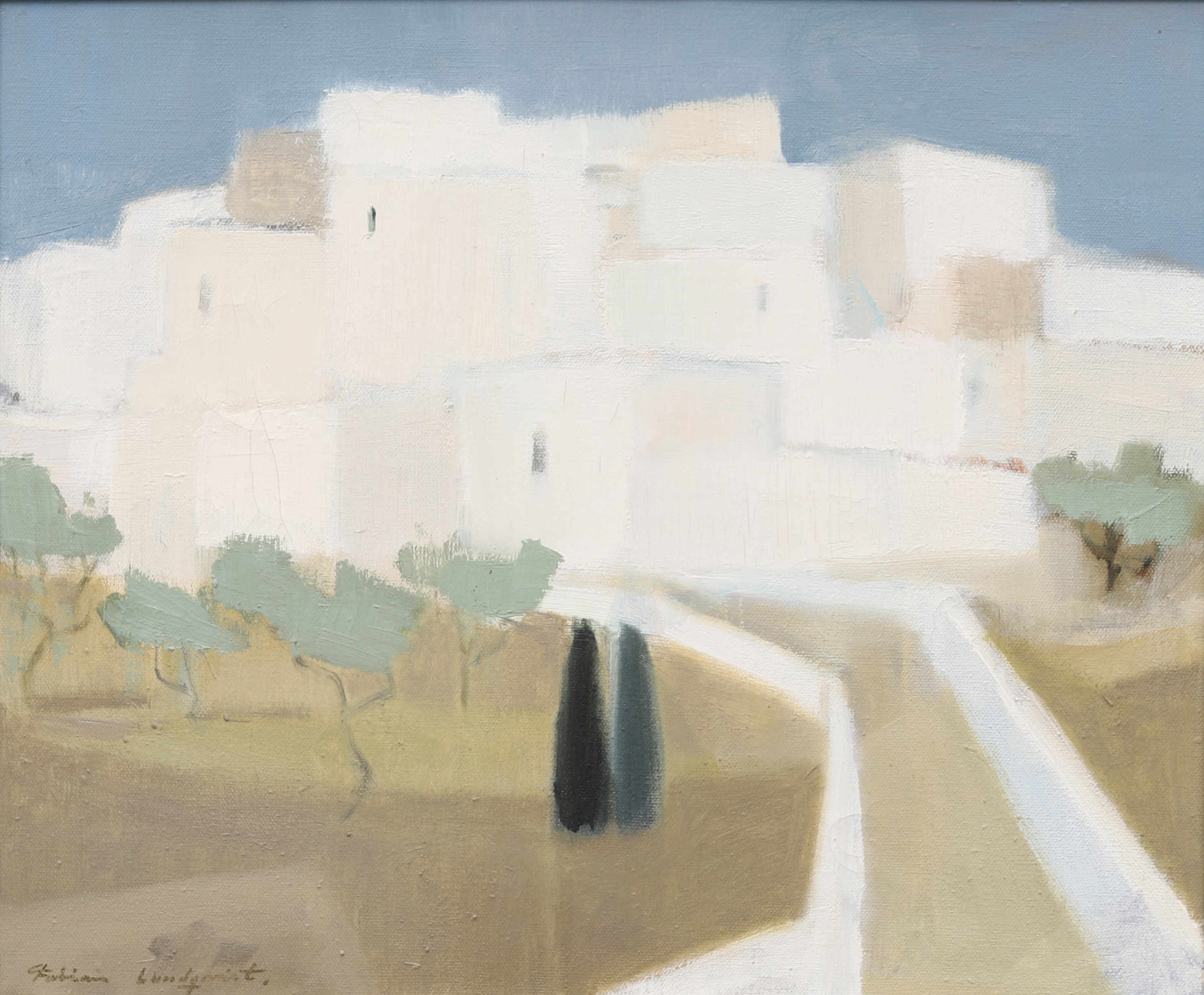 FABIAN LUNDQVIST. Olja på duk, signerad.