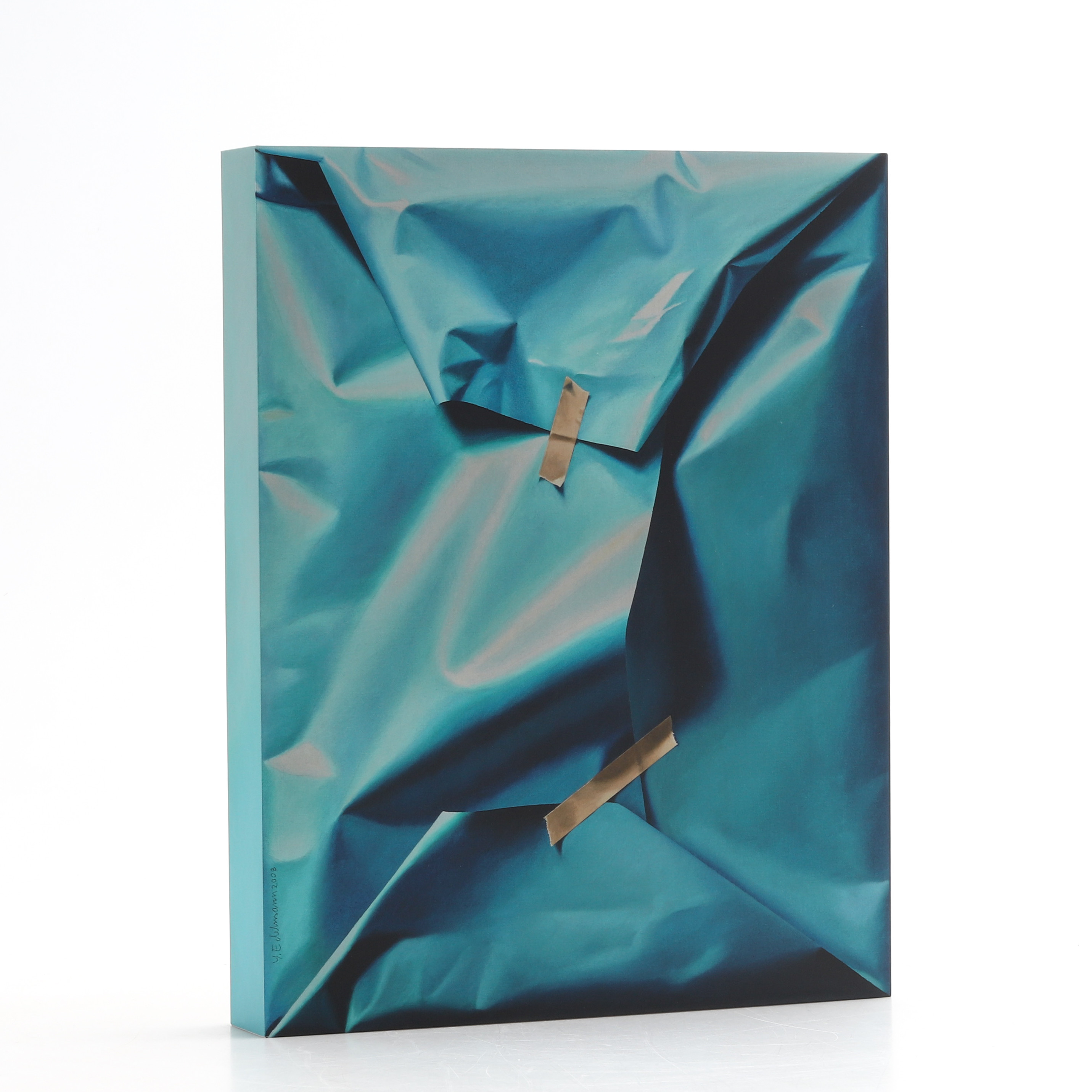 YRJÖ EDELMANN. "Unwrapping Yrjö Edelmann", bok i lyxupplaga innehållande färglitografi stämpelsignerad och numrerad 14/99.