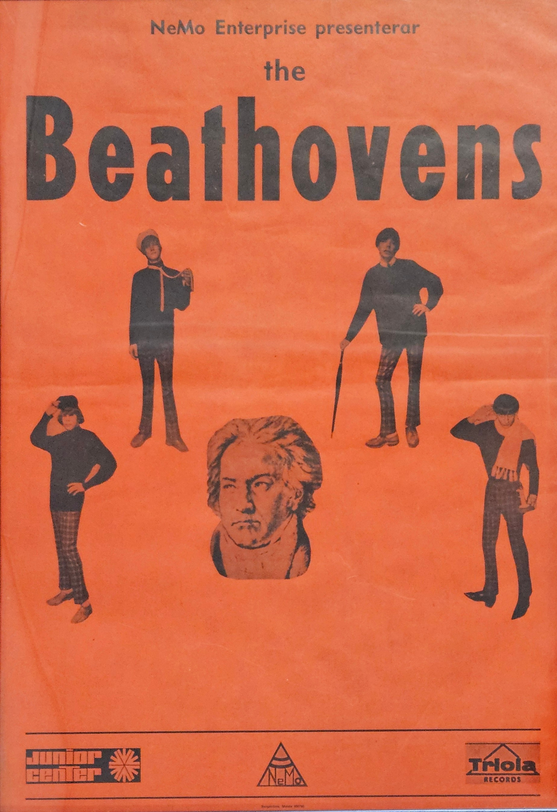 KONSERTAFFISCH, The Beathovens, Motala, NeMo Enterprise, Triola Records, Borgströms.