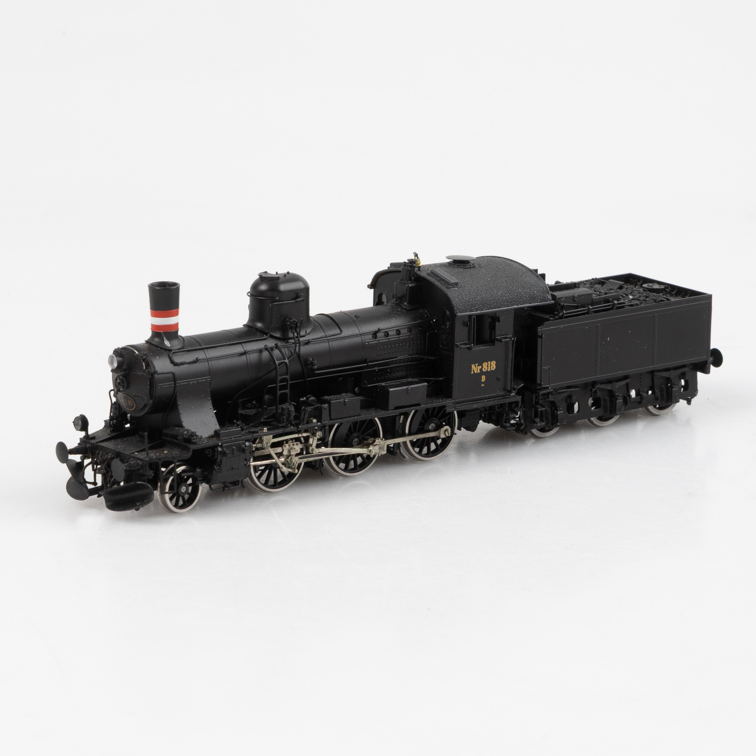 BRIMALM, modellok med tender, "818", DSB:s ånglok litt D, #116.