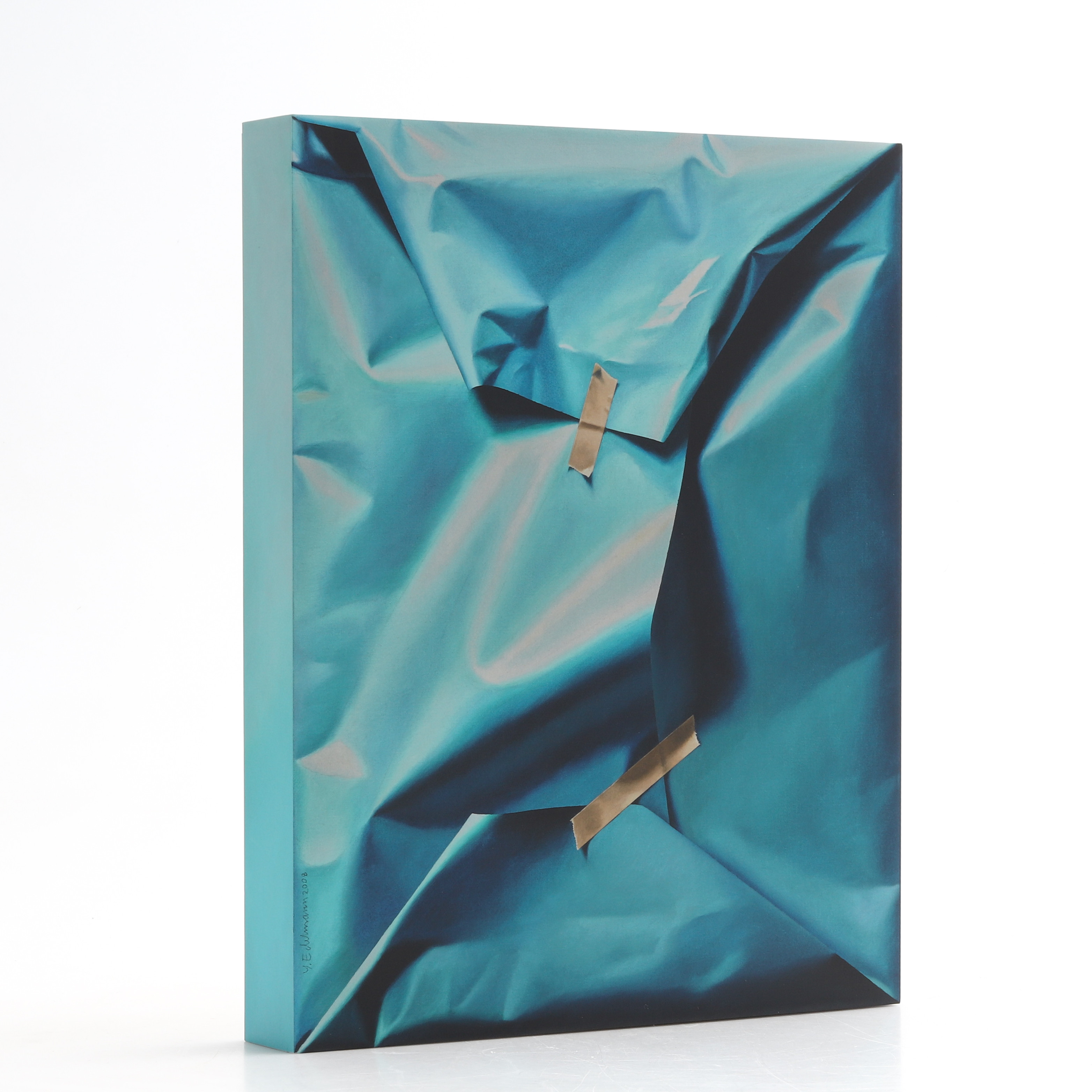 YRJÖ EDELMANN. "Unwrapping Yrjö Edelmann", bok i lyxupplaga innehållande färglitografi stämpelsignerad och numrerad 69/75.