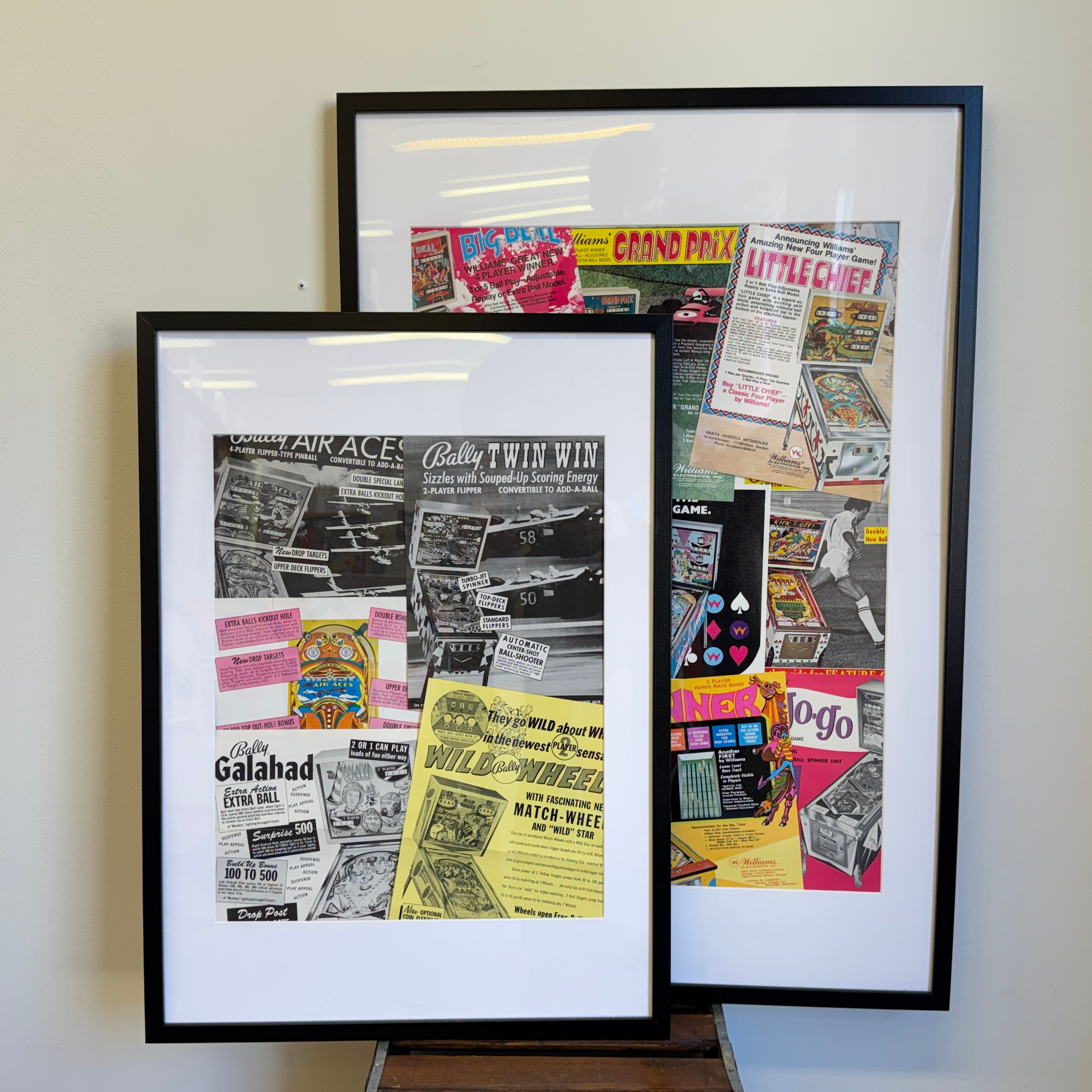 TAVLA MED ORIGINAL FLYERS, 60/70-tal, USA.