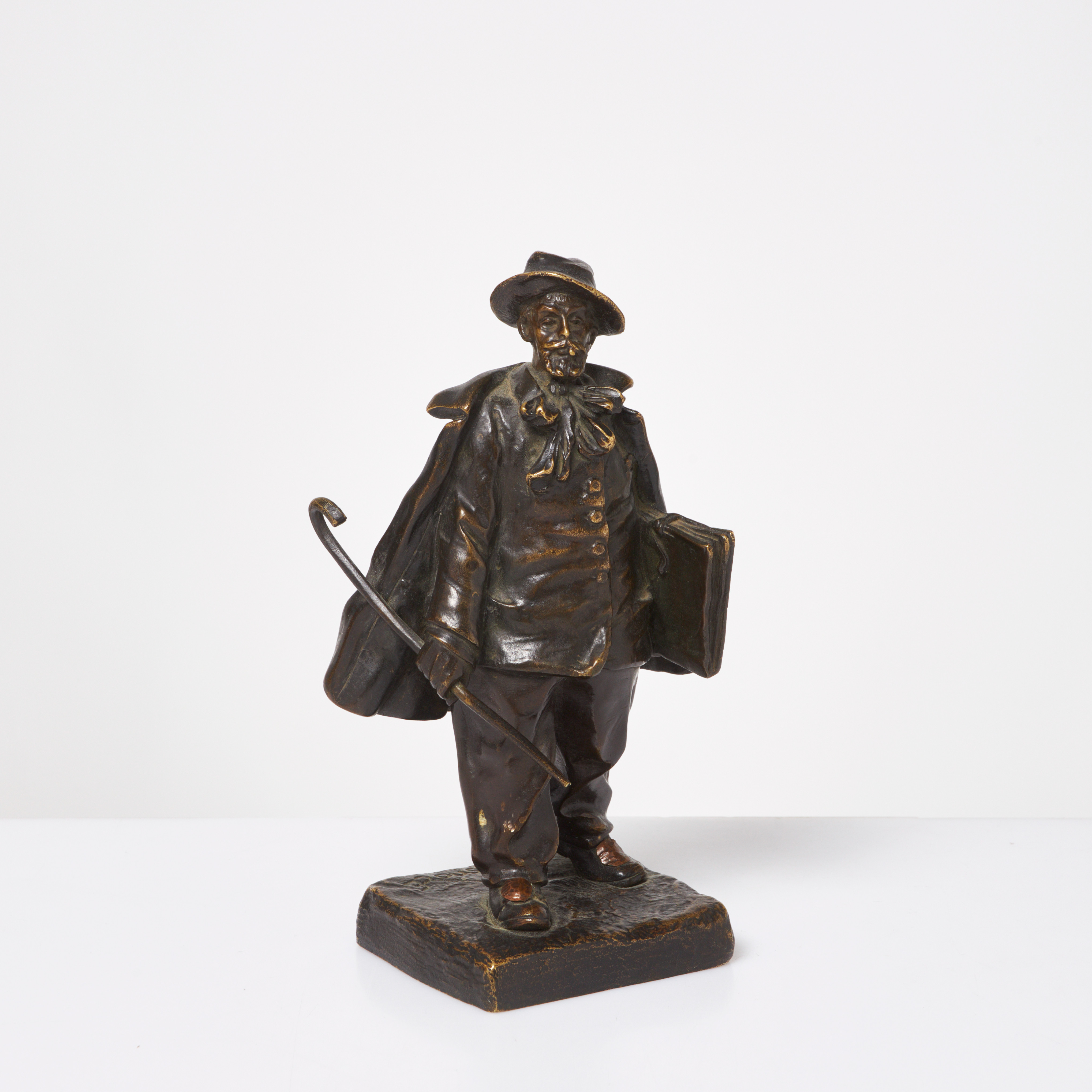 CLEMENT ROUSSEAU. Skulptur, Målaren, patinerat brons, signerad.