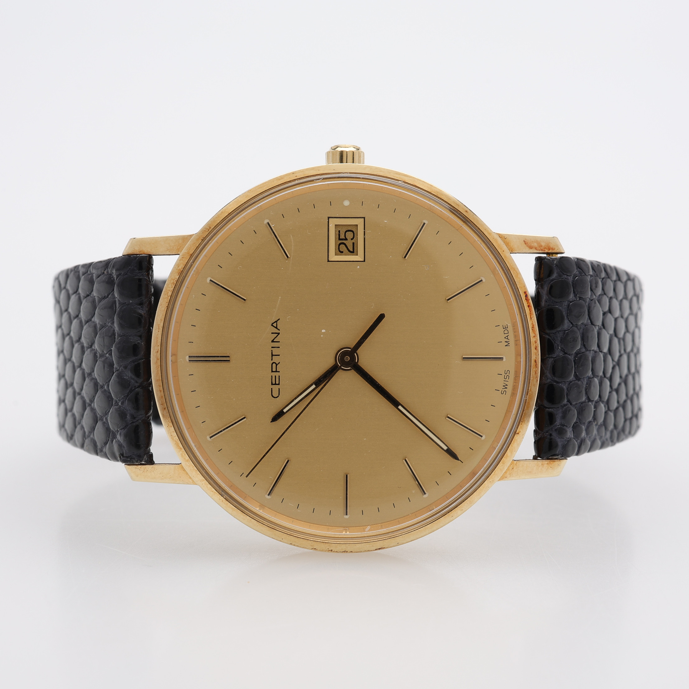 HERRARMBANDSUR, 14 k guld, Certina, med kvartsurverk.