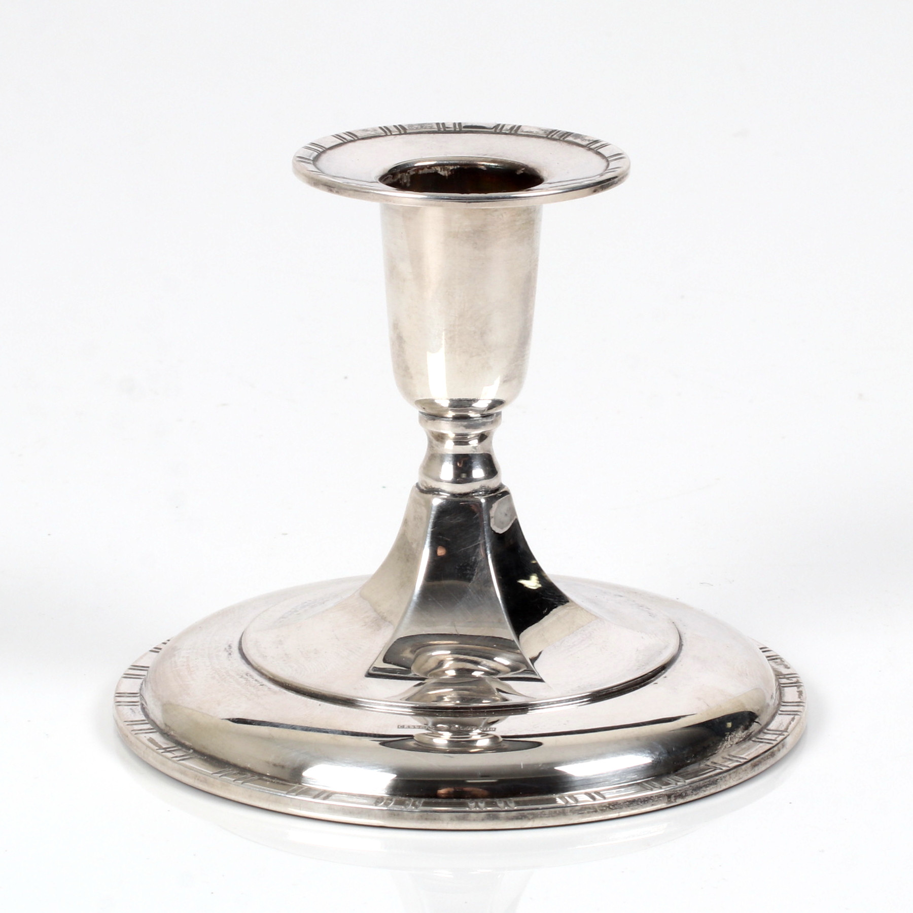 LJUSSTAKE, silver, Ceson, Göteborg. 1963. Bruttovikt 157 gram.