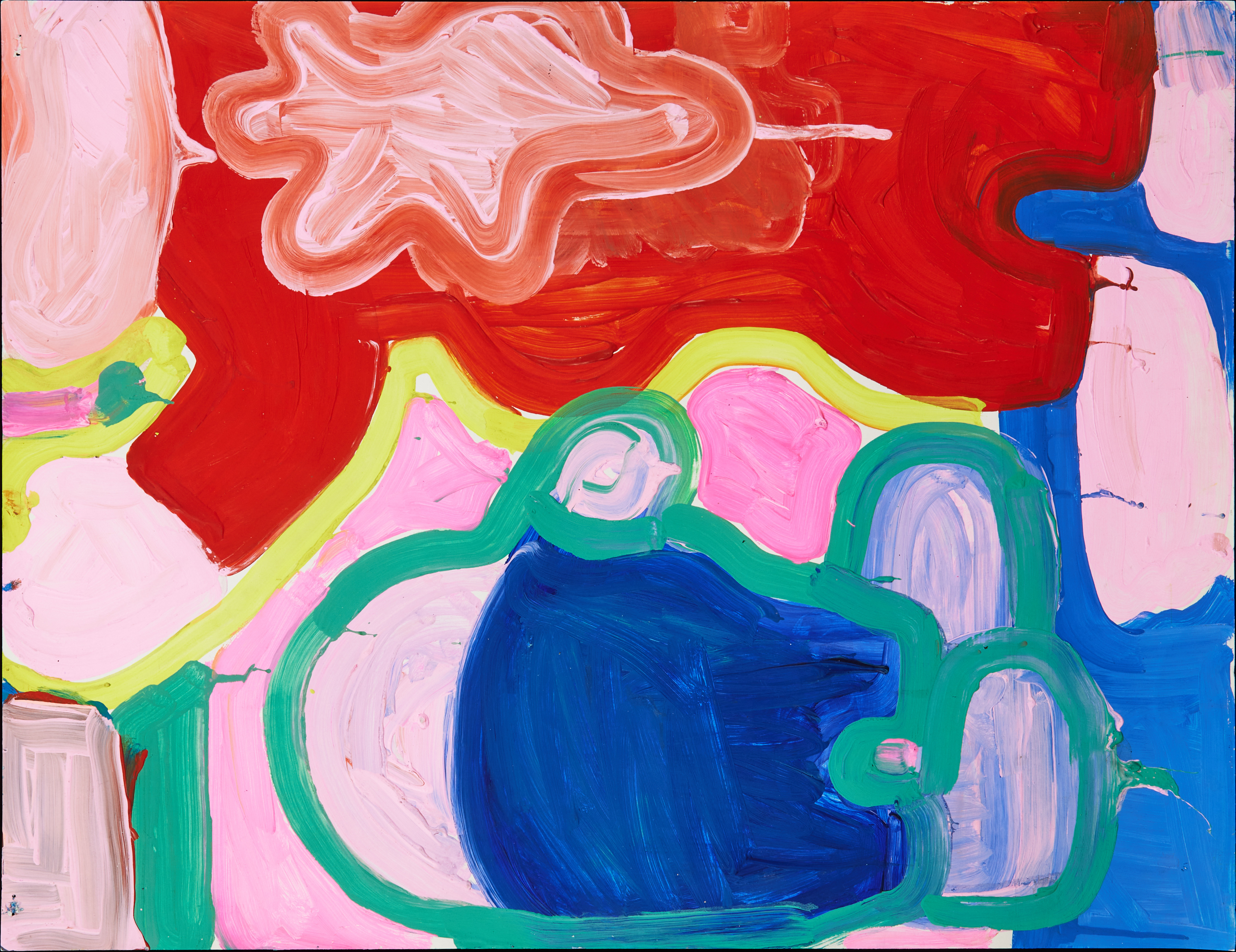 ALEXANDER KAJ LINDSTRÖM (f. 1959) 3 st. färgkompositioner, akryl på papper.