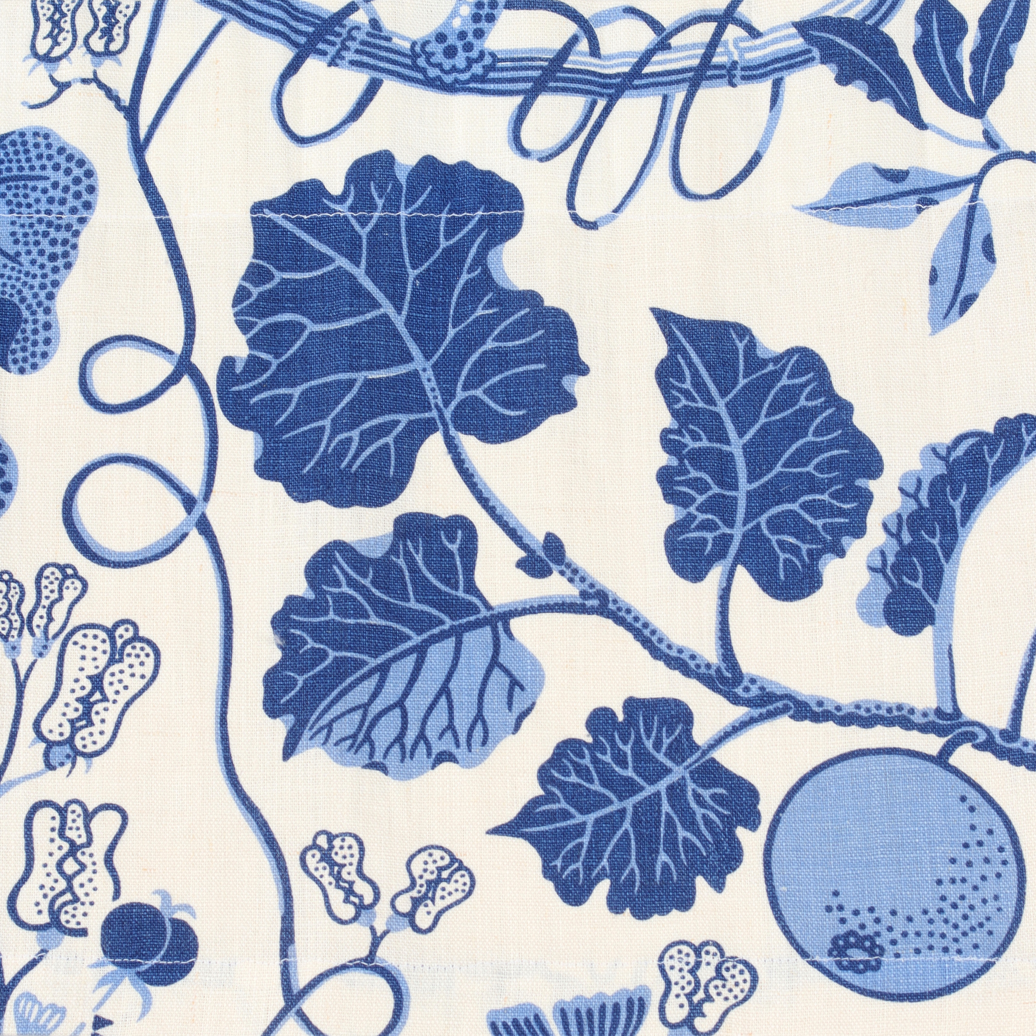 JOSEF FRANK. Gardinkappa, "La Plata", linne, Firma Svenskt Tenn.