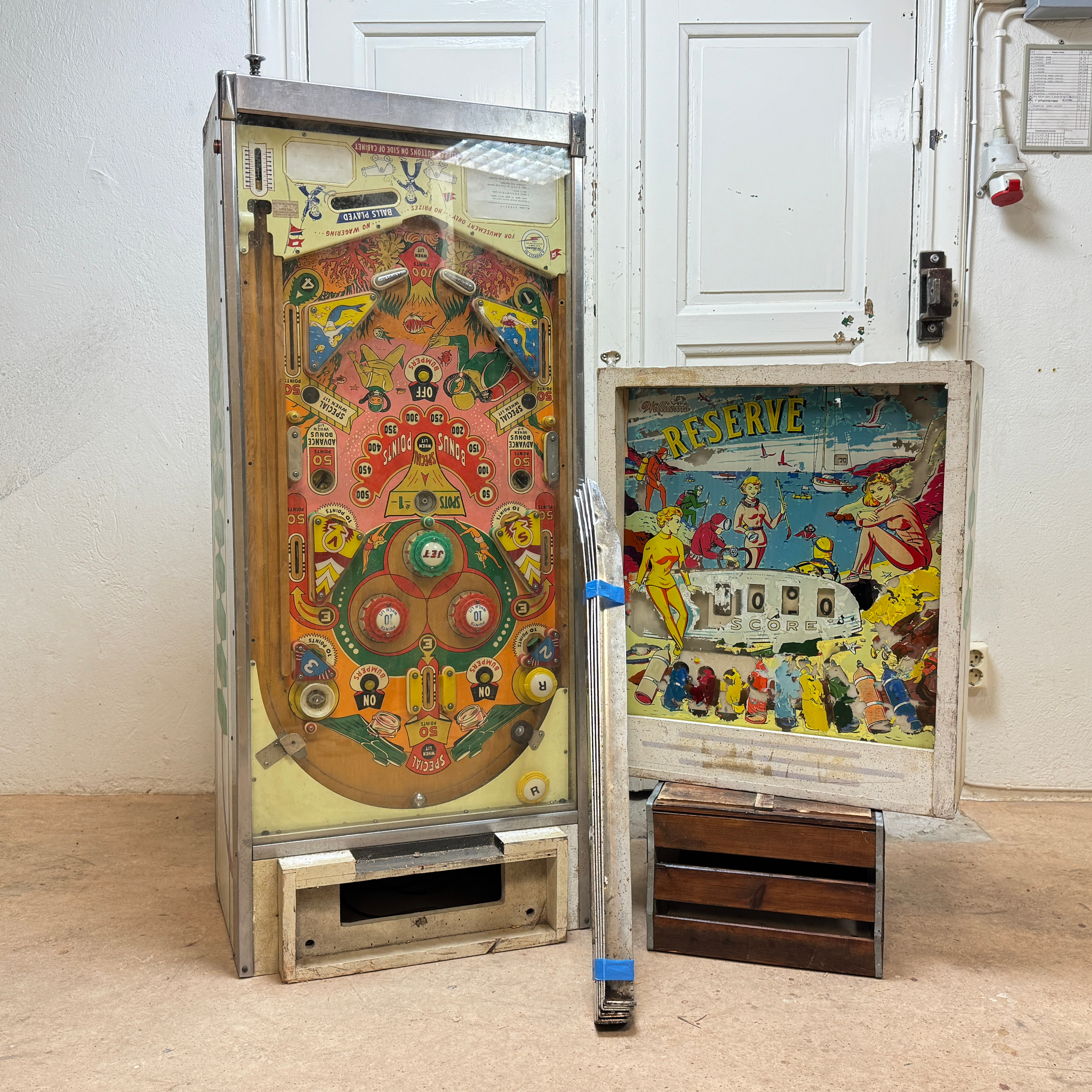 FLIPPERSPEL, WILLIAMS RESERVE, 1961, USA.