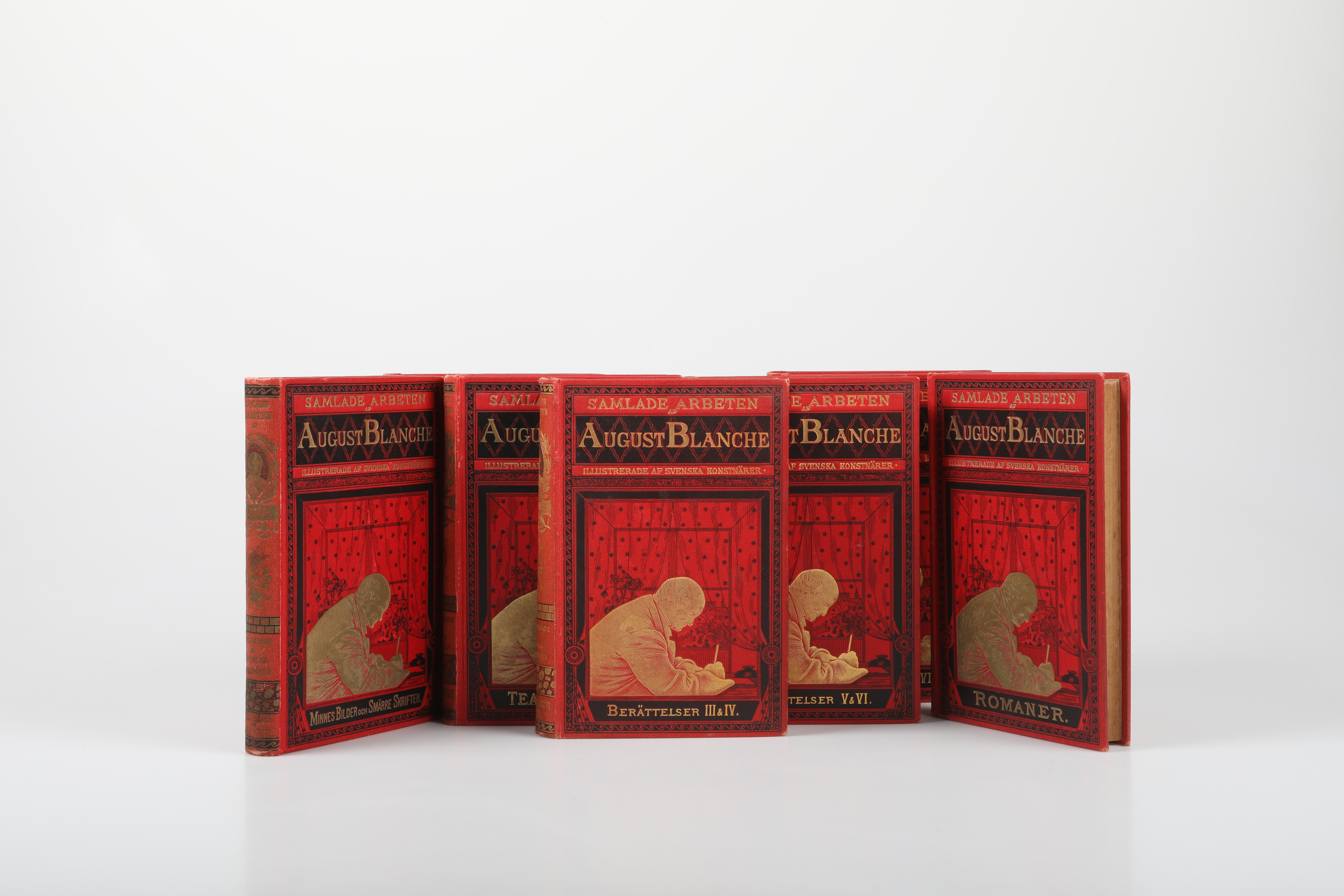 BÖCKER, 7 stycken, August Blanche, Albert Bonniers Förlag, 1889-92.