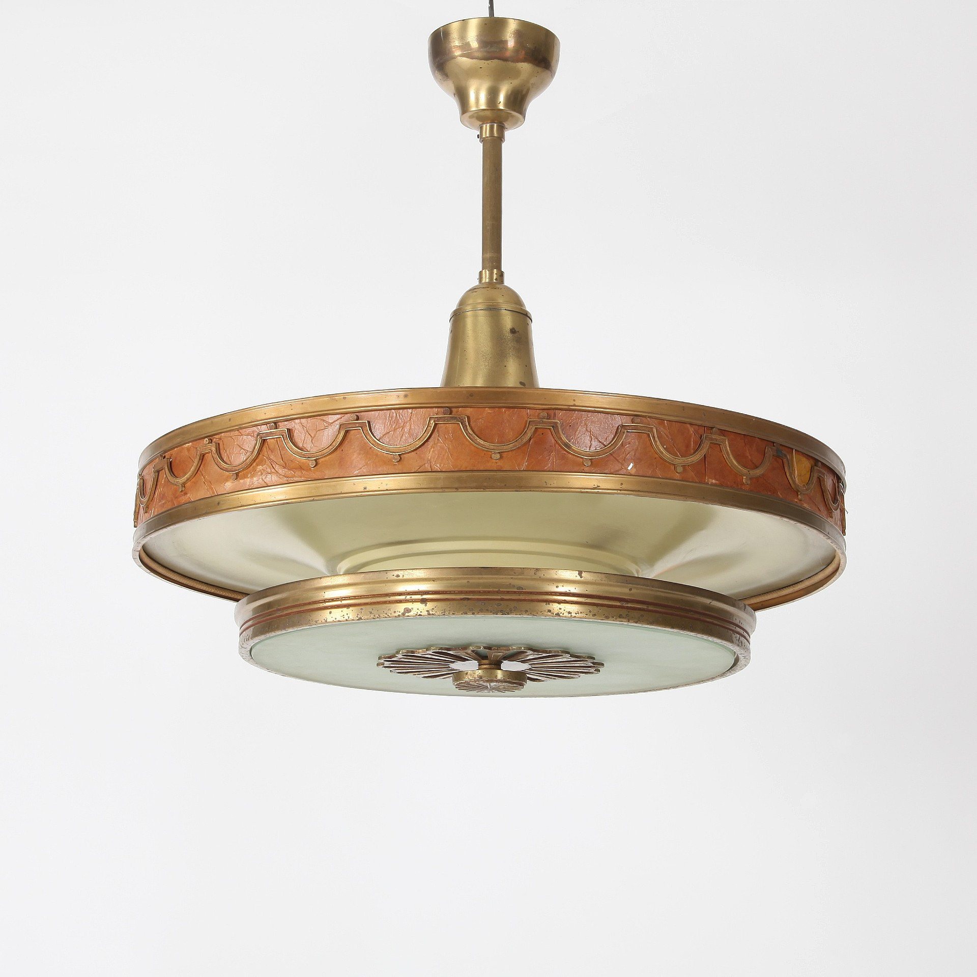 EINAR BÄCKSTRÖM. Takpendel, Swedish Grace, Einar Bäckströms Metallvarufabrik, 1920/30-tal.