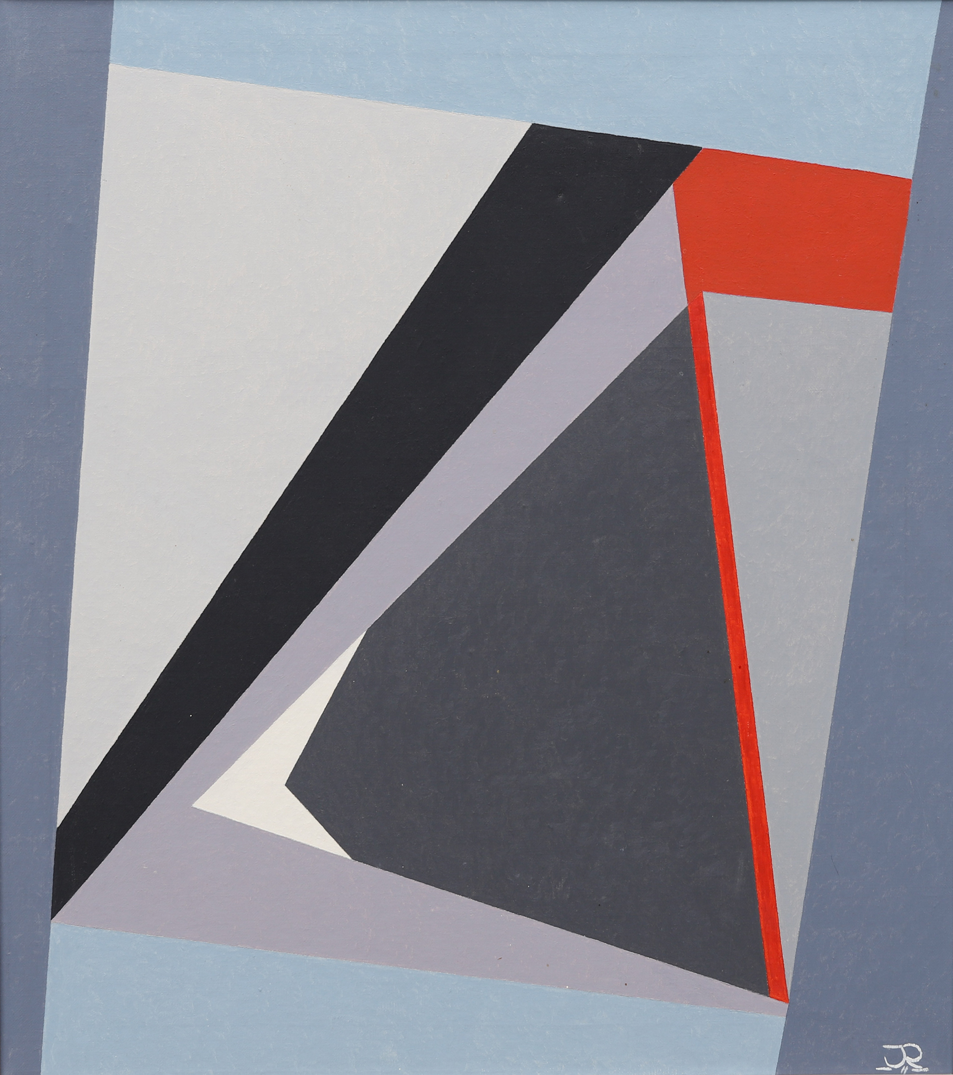 JÖRGEN RANDRUP (1922-1996). Konkret komposition, olja på duk, signerad.