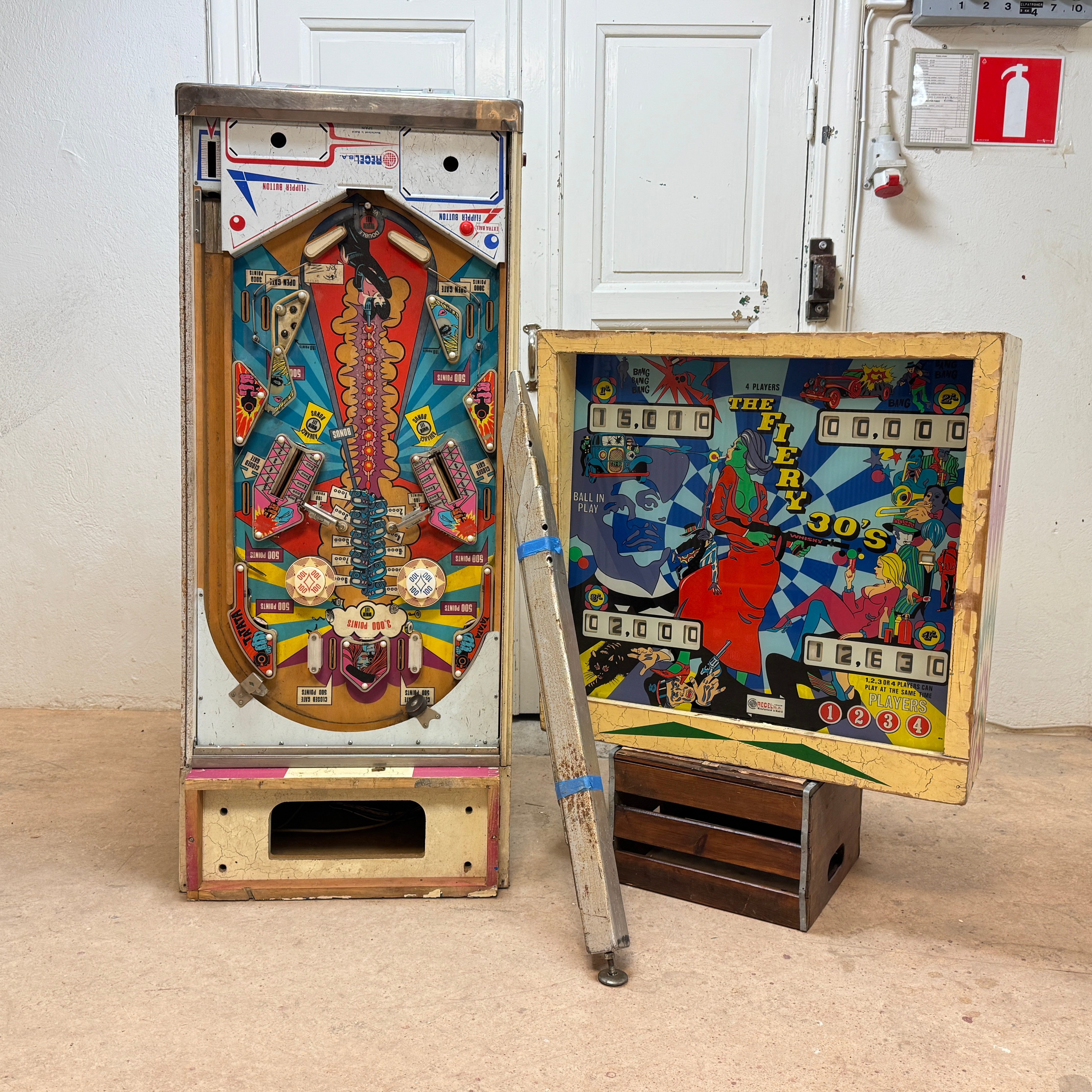 FLIPPERSPEL, RECEL THE FIERY 30's, 1974, Spanien.