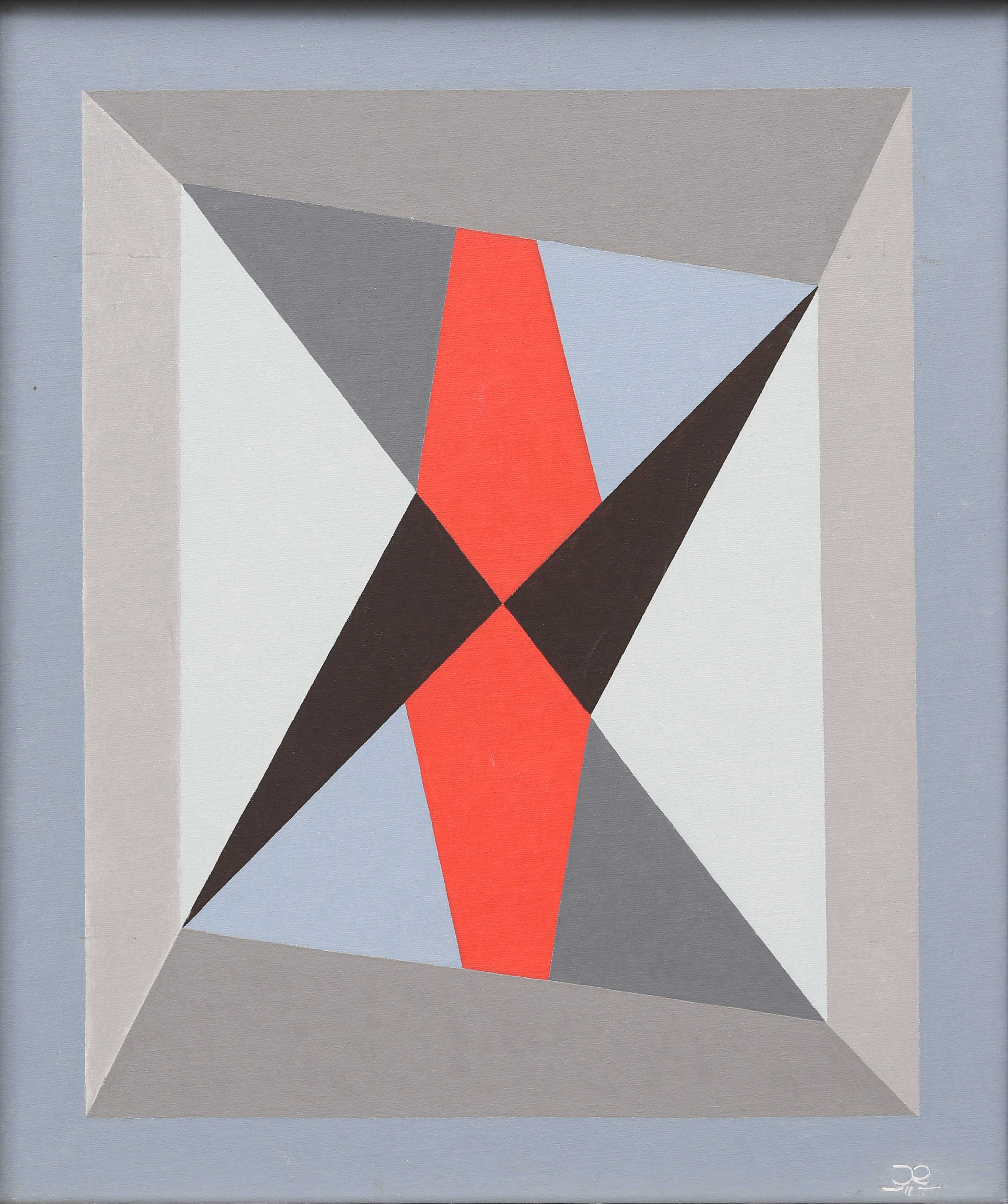 JÖRGEN RANDRUP (1922-1996). Konkret komposition, olja på duk, signerad och daterad -93.