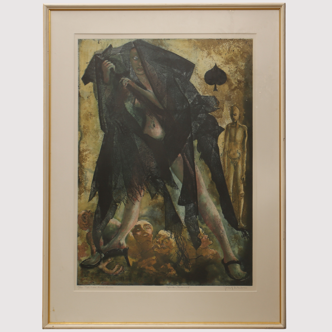 JOSEF SCHIBLI. Färgetsning "Spades Madame II".