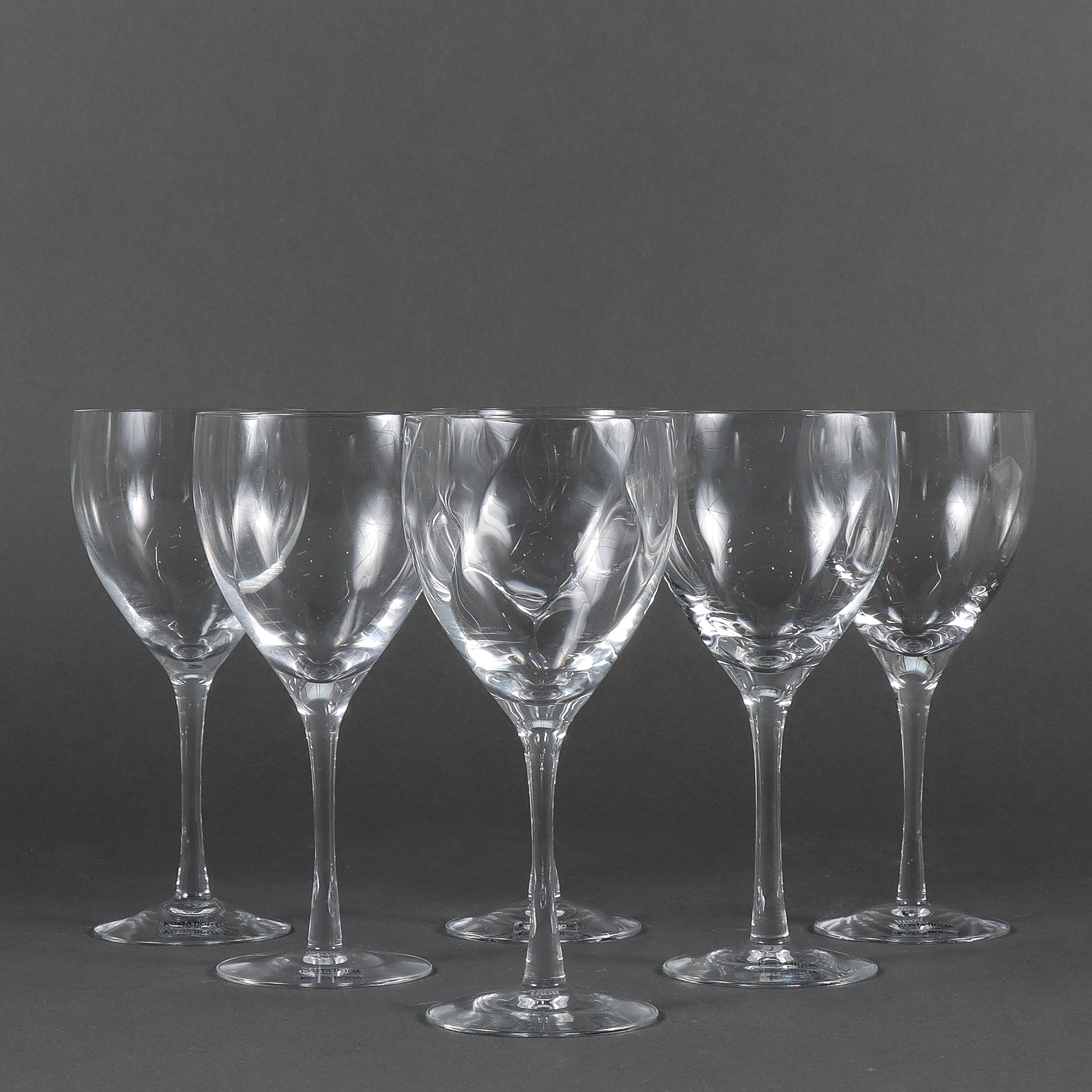 BERTIL VALLIEN. Vinglas, 6 stycken, Kosta Boda, Chateau.