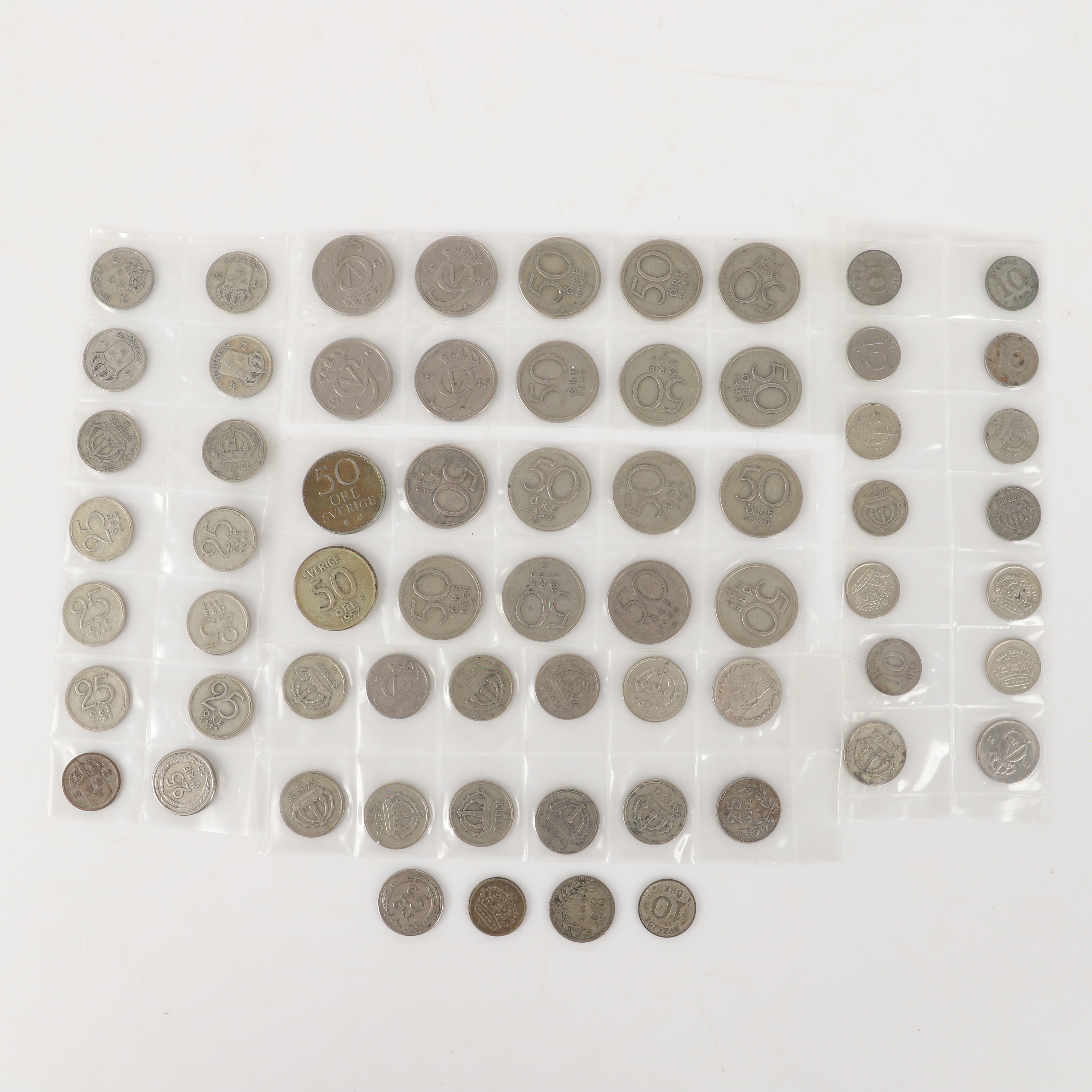 MYNT, 64 stycken, Sverige, 1900-tal.