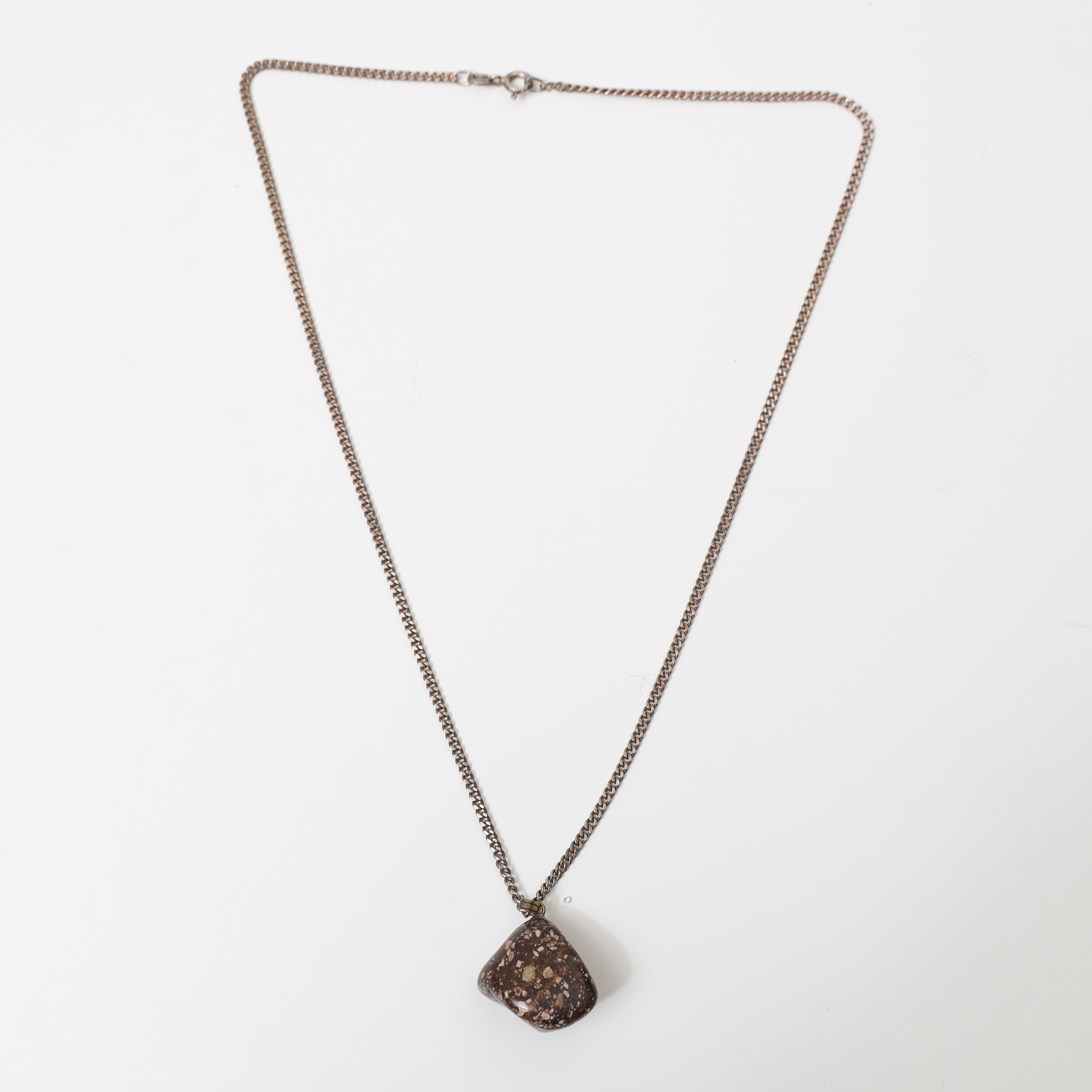 HALSBAND MED PORFYRHÄNGE, sterlingsilver.