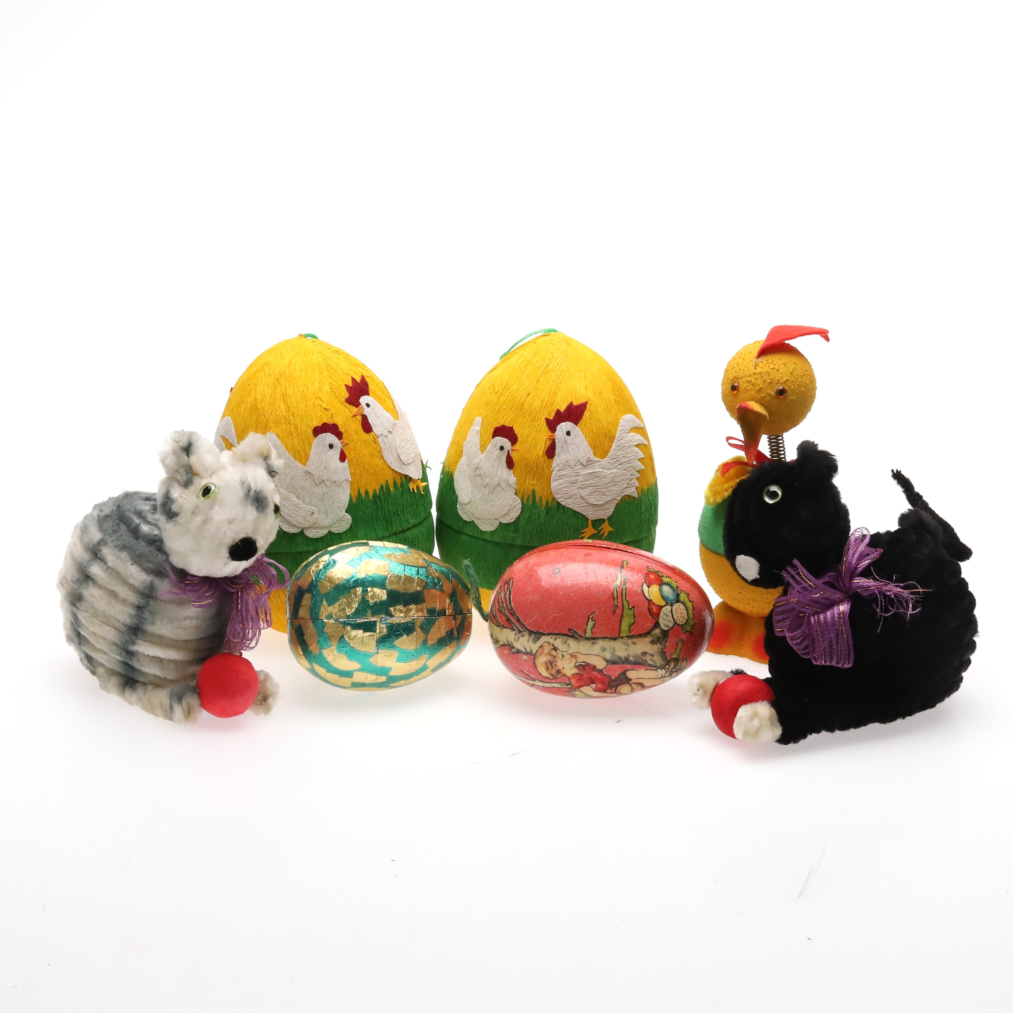 ÄLDRE PÅSKPYNT, 1950/1960-tal, 7 delar.