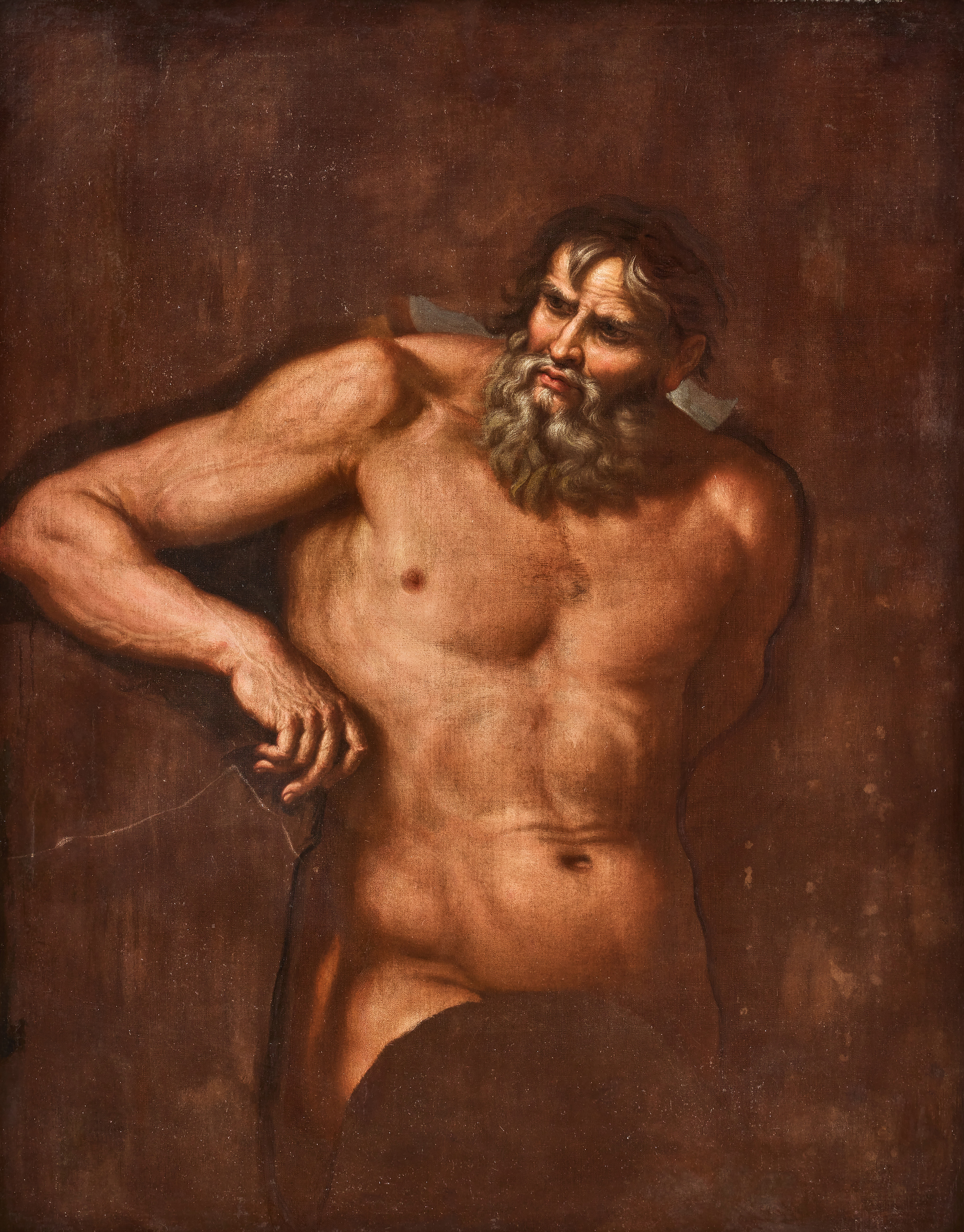PAOLO DE MATTEIS (PIANO VETRALE 1662-1728 NAPLES). Attributed to. A male nude.