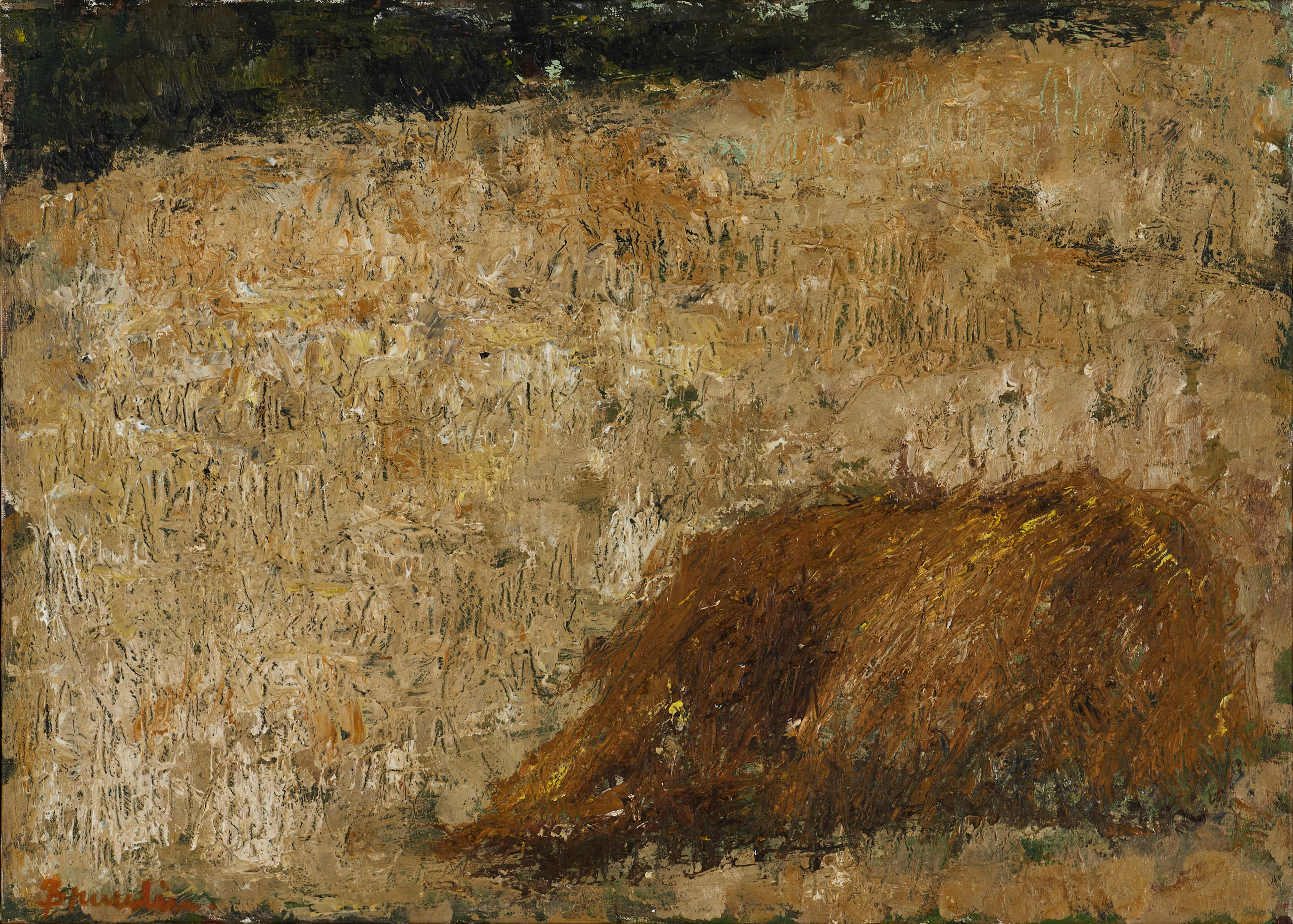 HANNA BRUNDIN (Malmö 1914-2000 Malmö), Komposition, signerad, olja på duk.