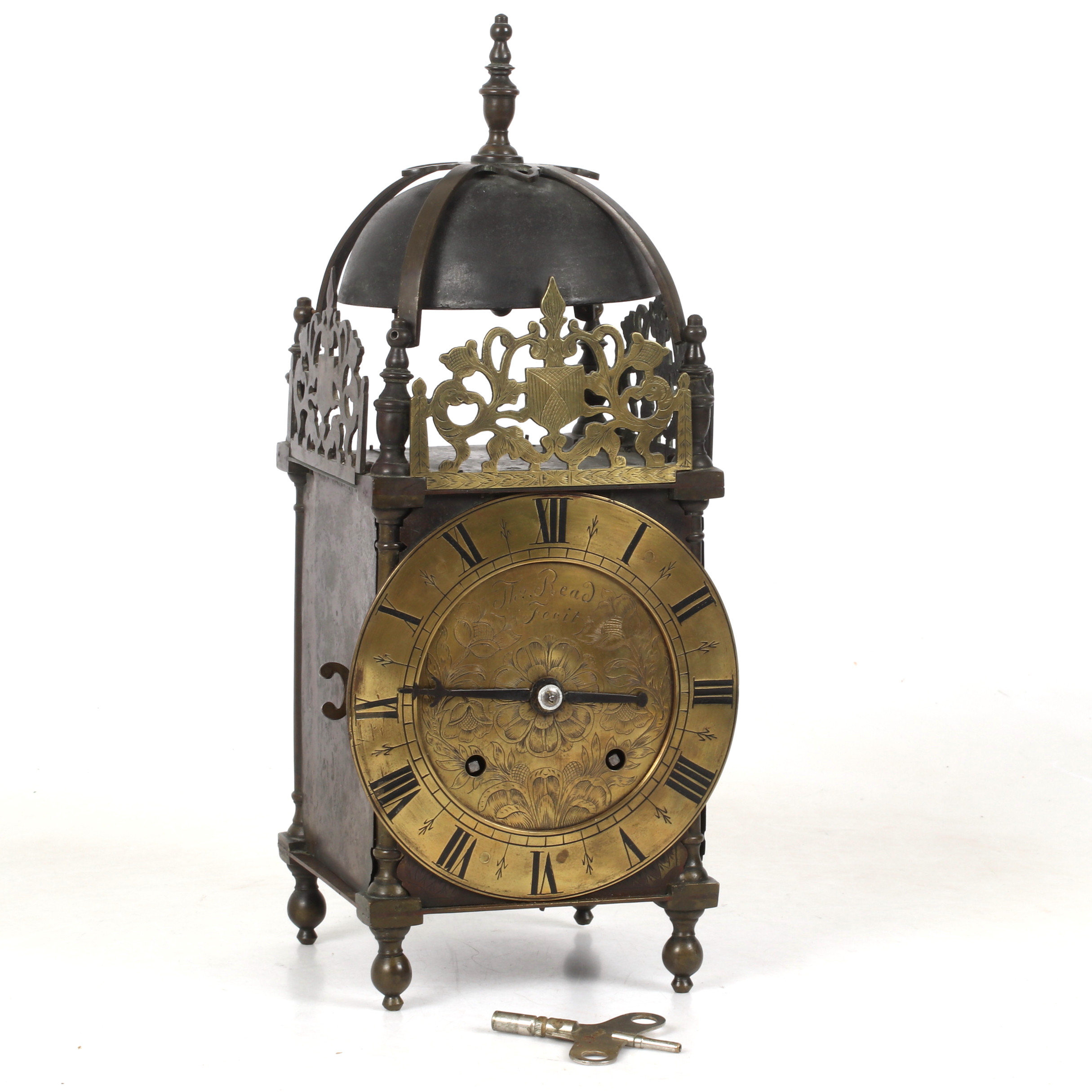 LYKTUR, smide, 16/1700-tal, urverk 1900-tal, troligen England.