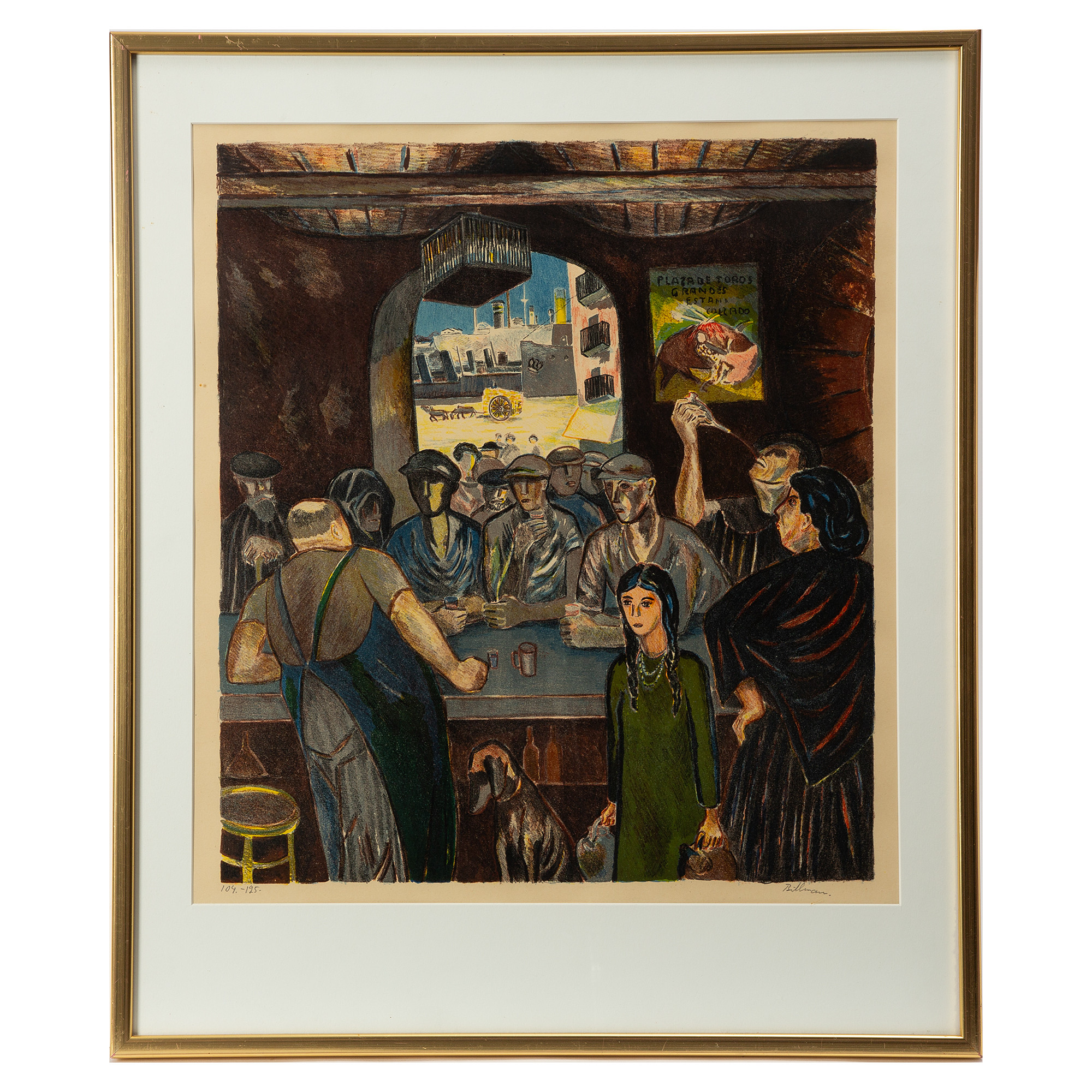 TORSTEN BILLMAN. Litografi, signerad och numrerad 104/125.