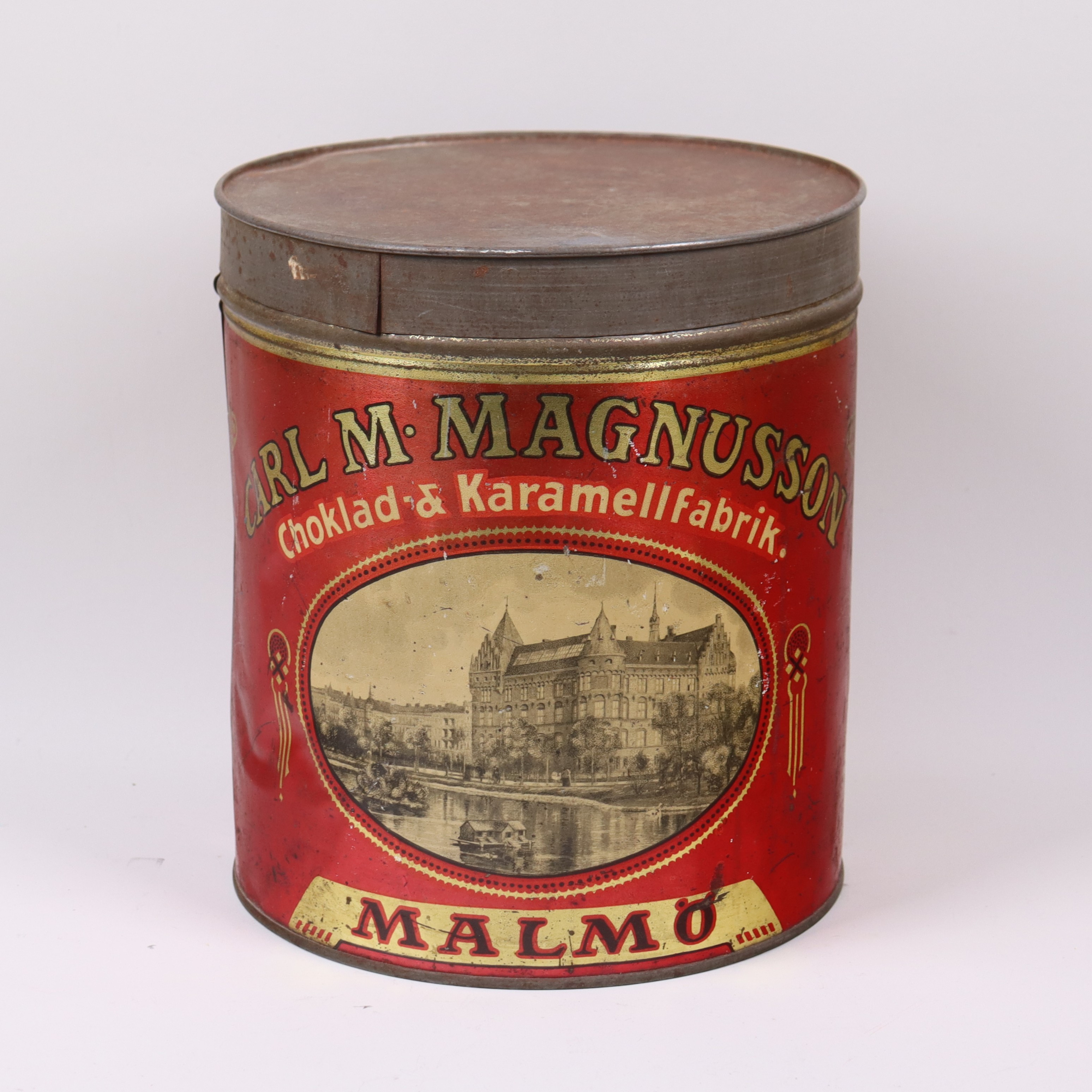PLÅTBURK, Carl M. Magnusson Choklad & Karamellfabrik, Malmö.