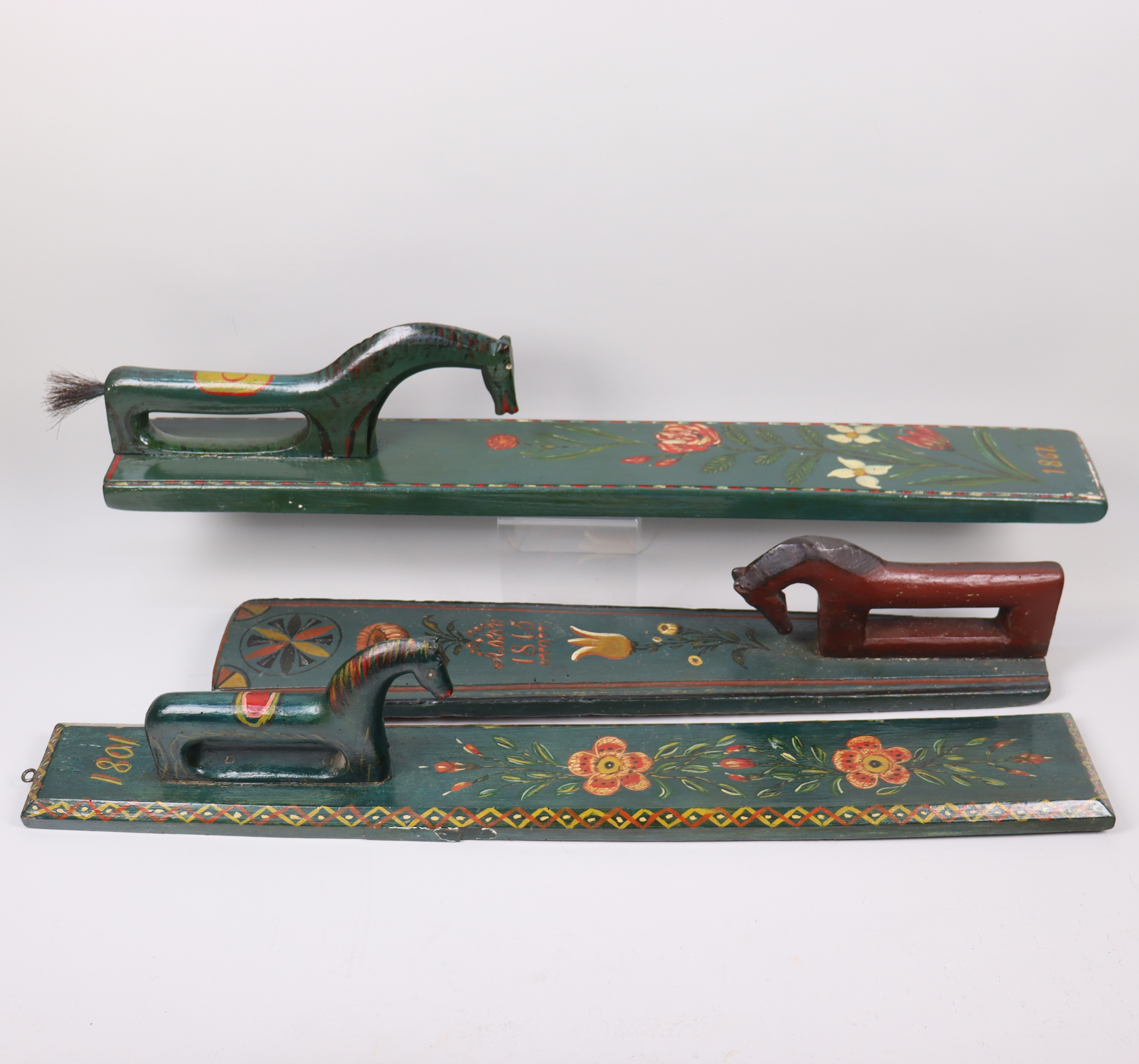 MANGELBRÄDA, 3 st, 1800-tal.