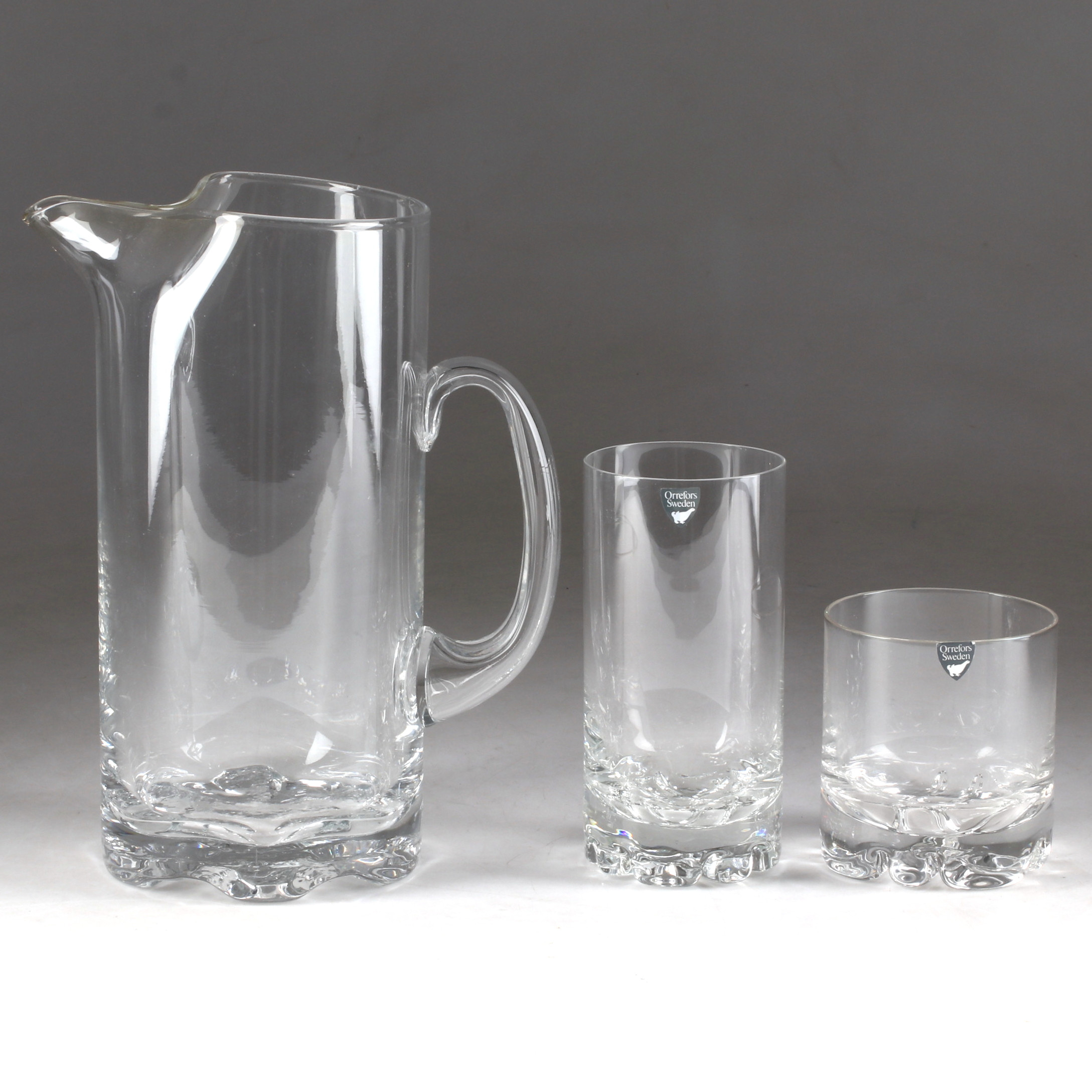 GLAS och KANNA, 16 delar. Orrefors, "Erik Double Old Fashioned". Iittala, "Gaissa". 1900-tal.