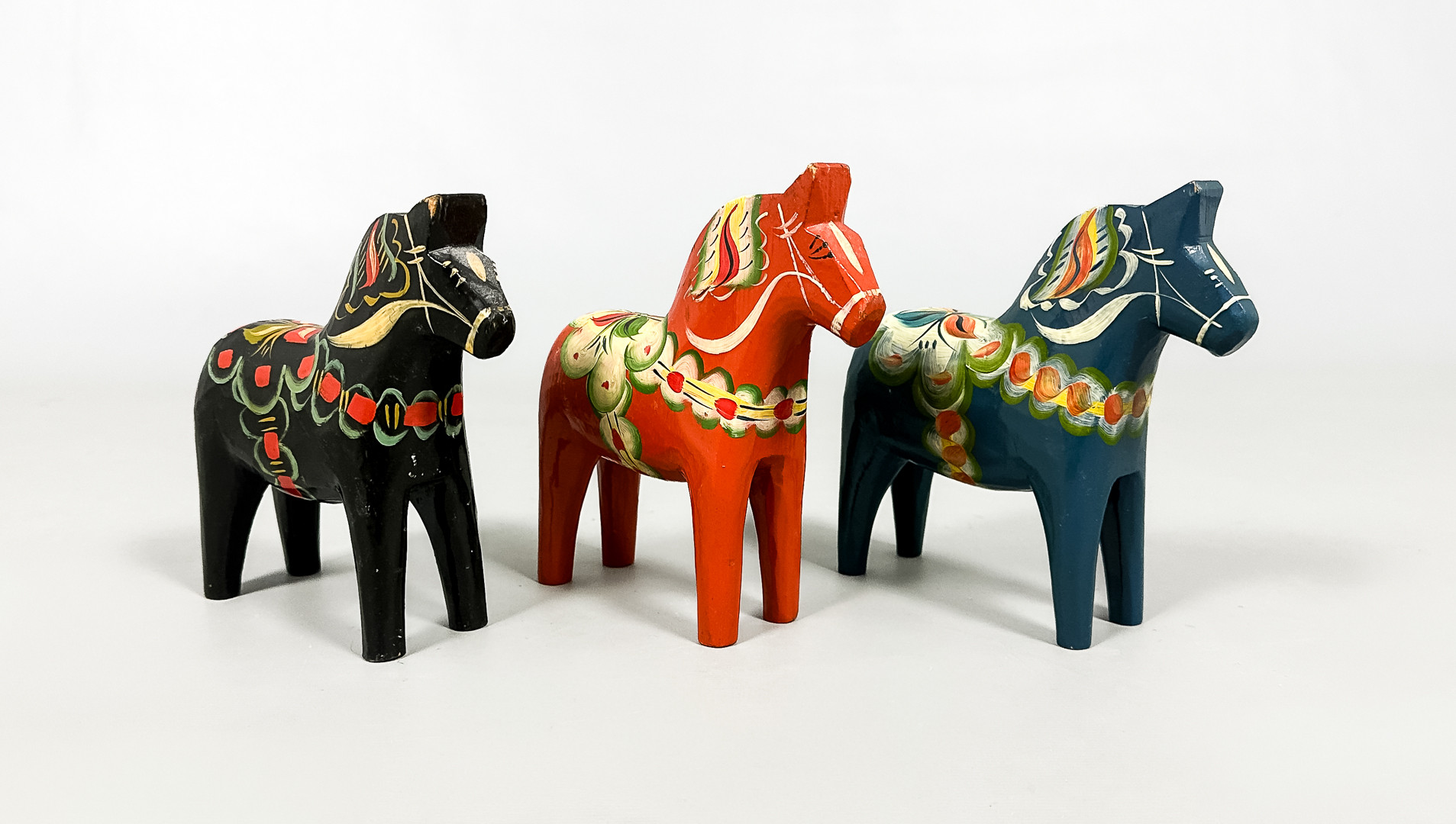 DALAHÄSTAR, 3 st, 1900-tal.