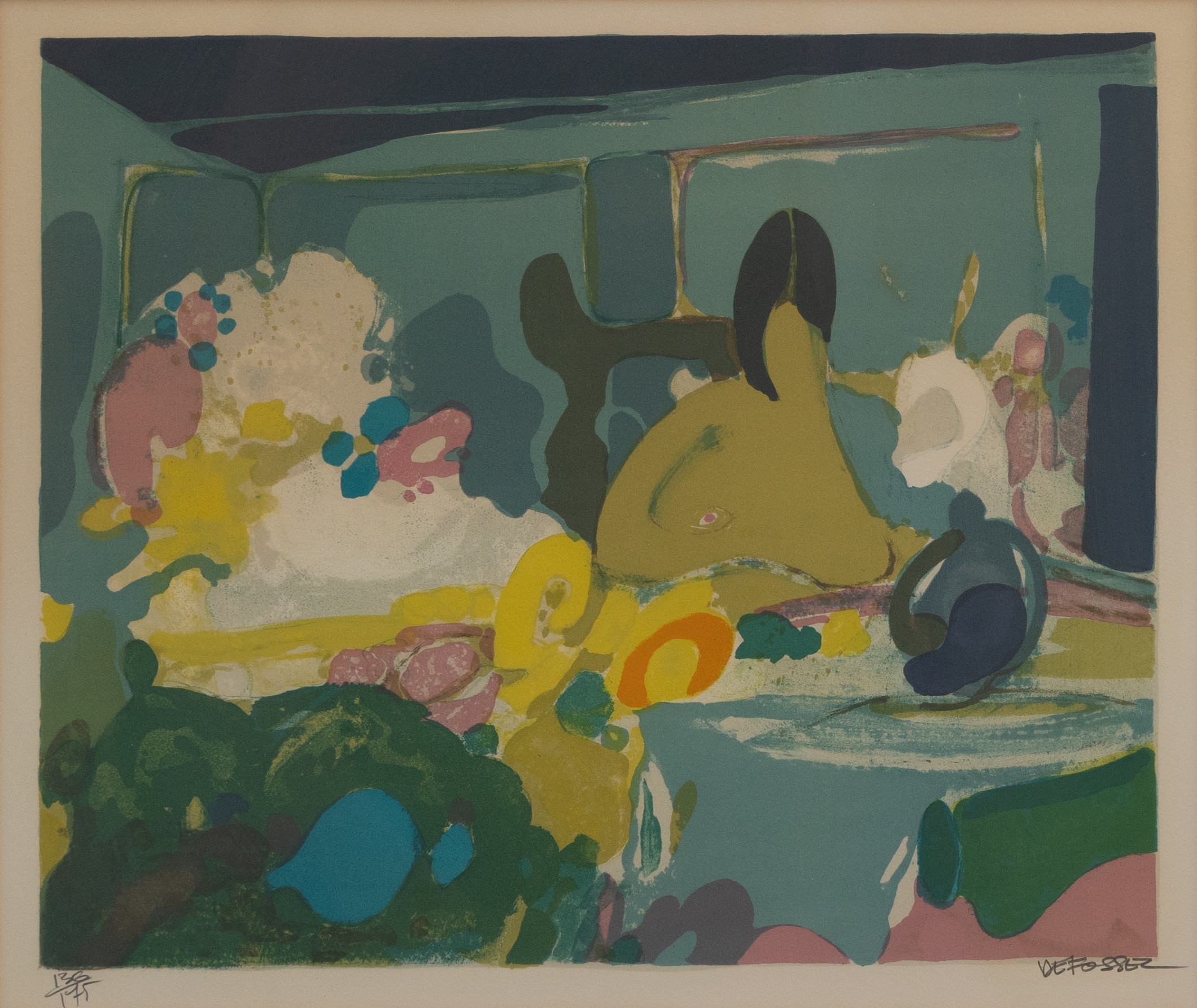 ALFRED DEFOSSEZ (FRANKRIKE, FÖDD 1932). "Martin `d esté", litografi nr 136/175, signerad.