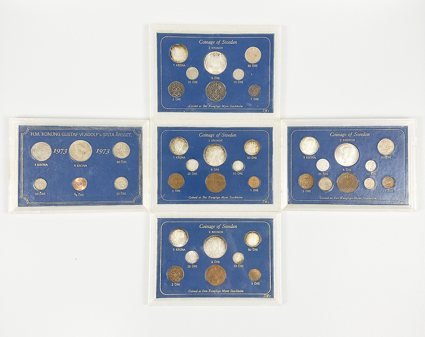 Parti Mynt. Sverige. Delvis i Silver.