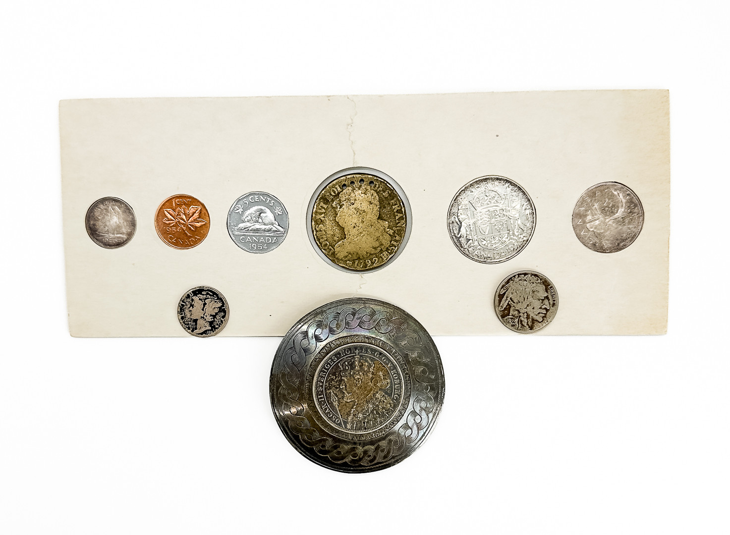 Parti Mynt. Delvis i Silver.